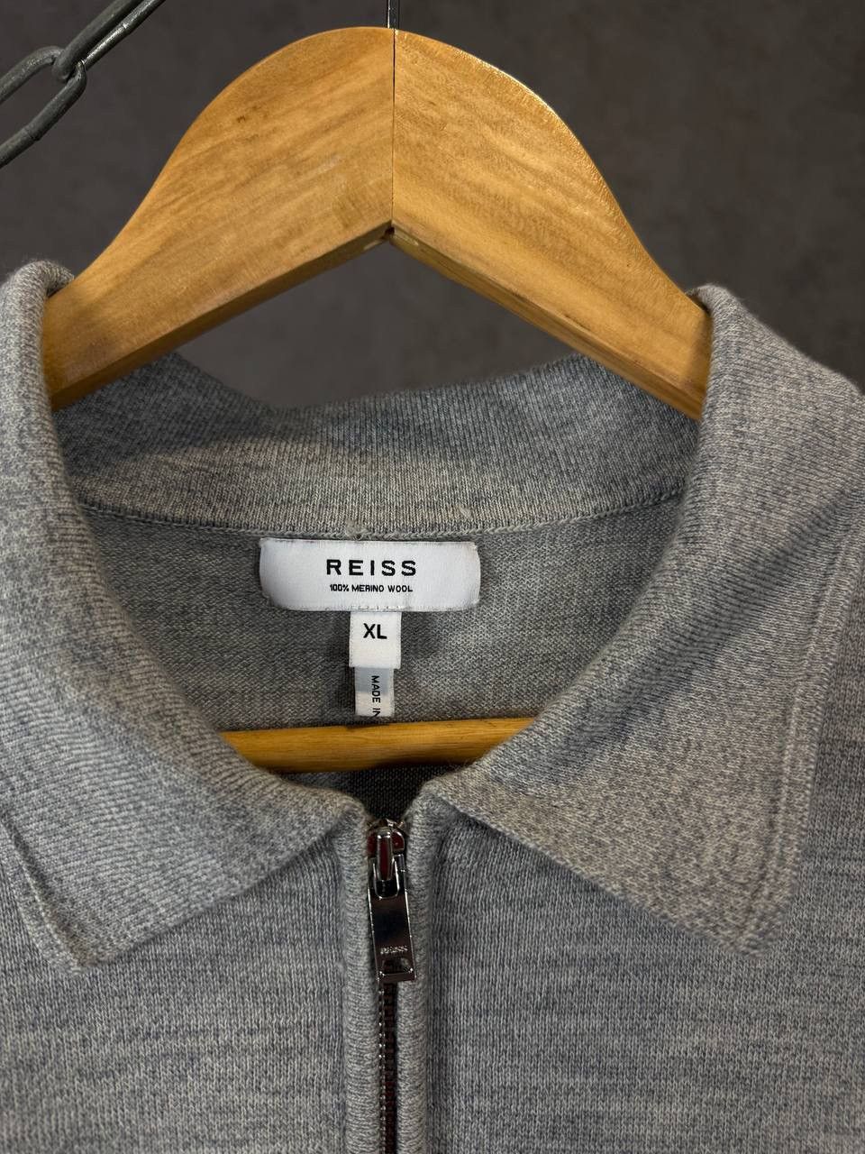 Reiss Reiss designer merino wool zip polo tee Size US XL / EU 56 / 4 - 3 Thumbnail