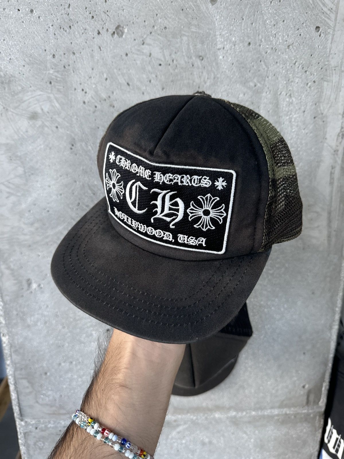 Chrome Hearts Cemetery Trucker Hat Camo/Black main image 0