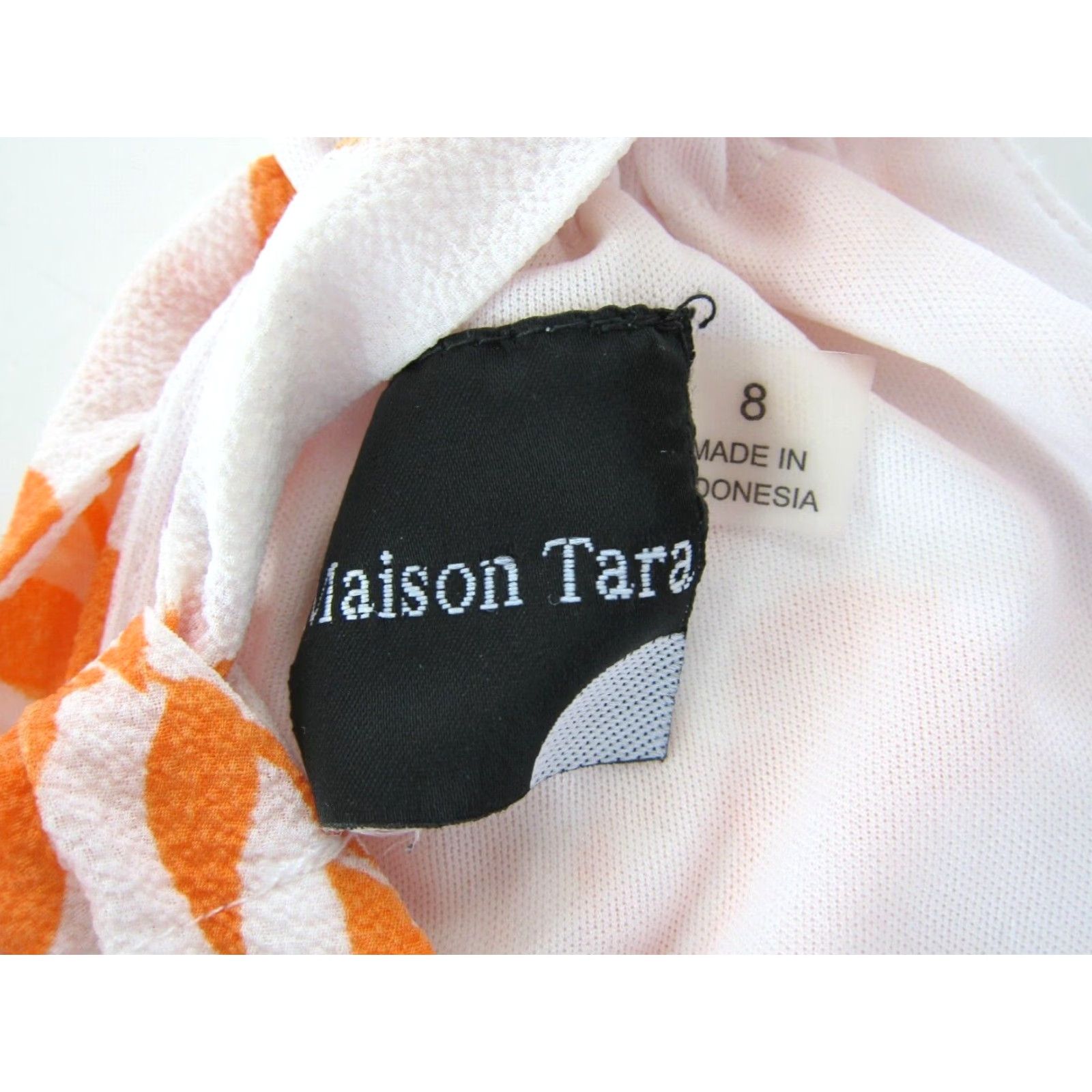 Vintage Maison Tara Orange Purple Floral High Neck Sleeveless Long Maxi Tank Sun Dress 8 Size M / US 6-8 / IT 42-44 - 3 Thumbnail