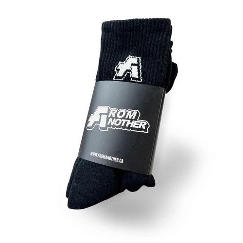 Other FROM ANOTHER SOCKS TWO PACK BLACK Size ONE SIZE - 1 Thumbnail