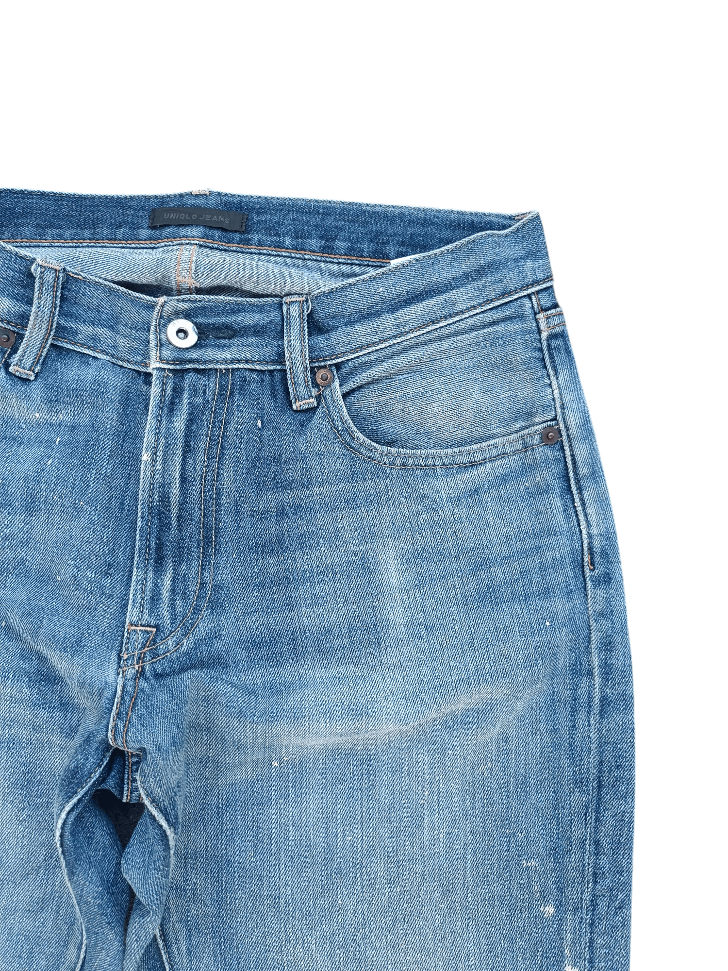 Jean × Undercover × Uniqlo Vintage 🇯🇵 Uniqlo Jeans Japan Splash Denim Jeans E204 Size US 31 - 7 Thumbnail