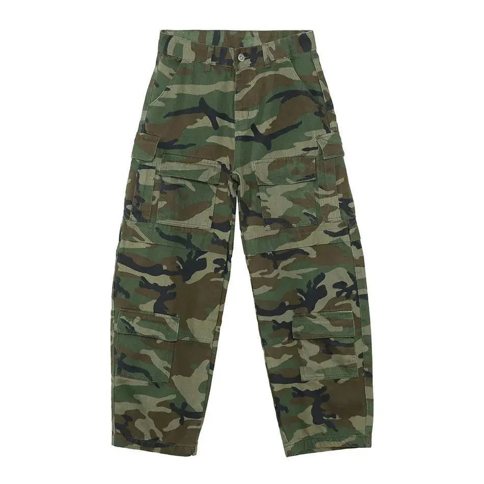 Japanese Brand Retro camouflage casual pocket jeans Size US 32 / EU 48 - 5 Thumbnail