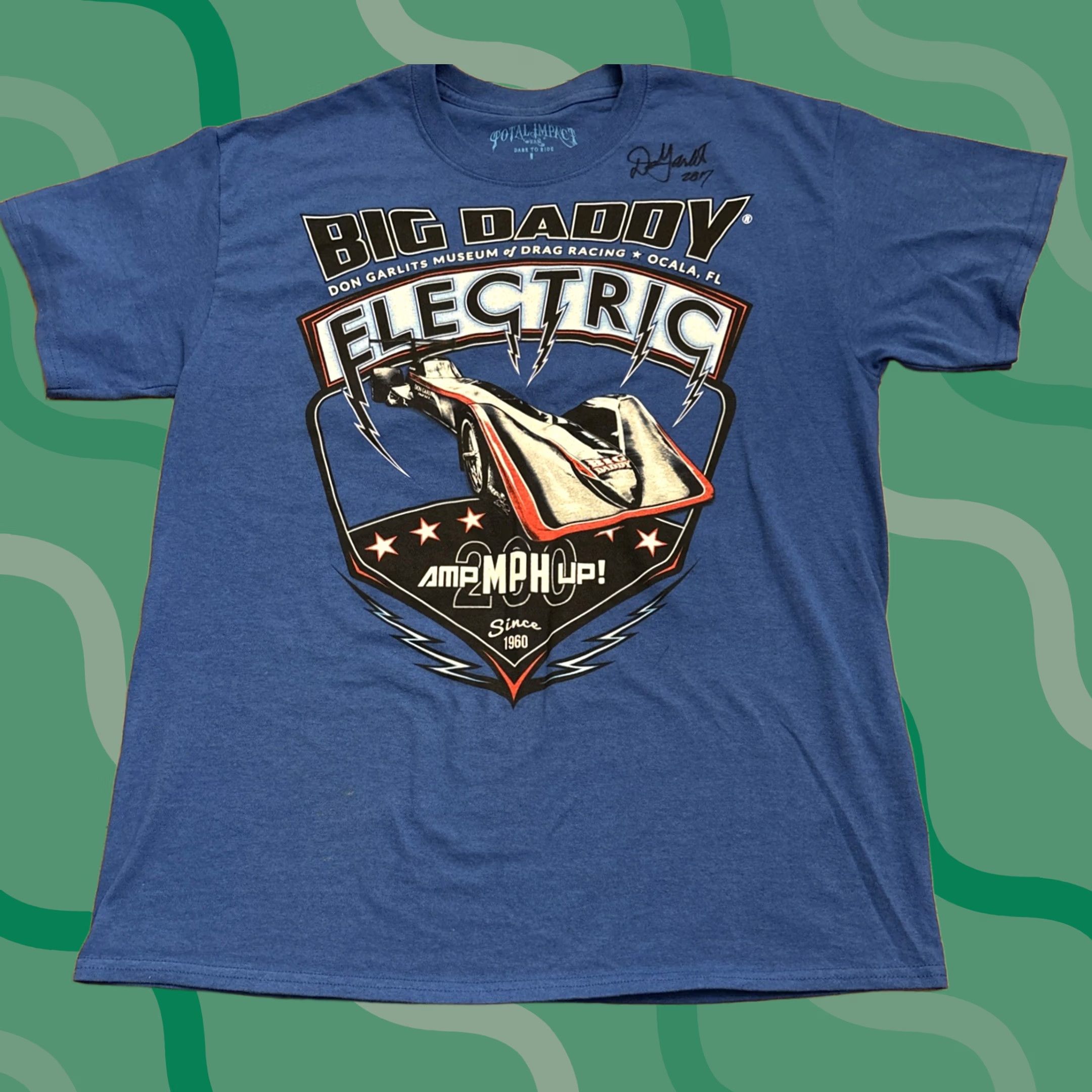 Vintage VINTAGE Big Daddy Don Garlits Museum Autographed T Shirt Blue Size L Size US L / EU 52-54 / 3 - 1 Thumbnail
