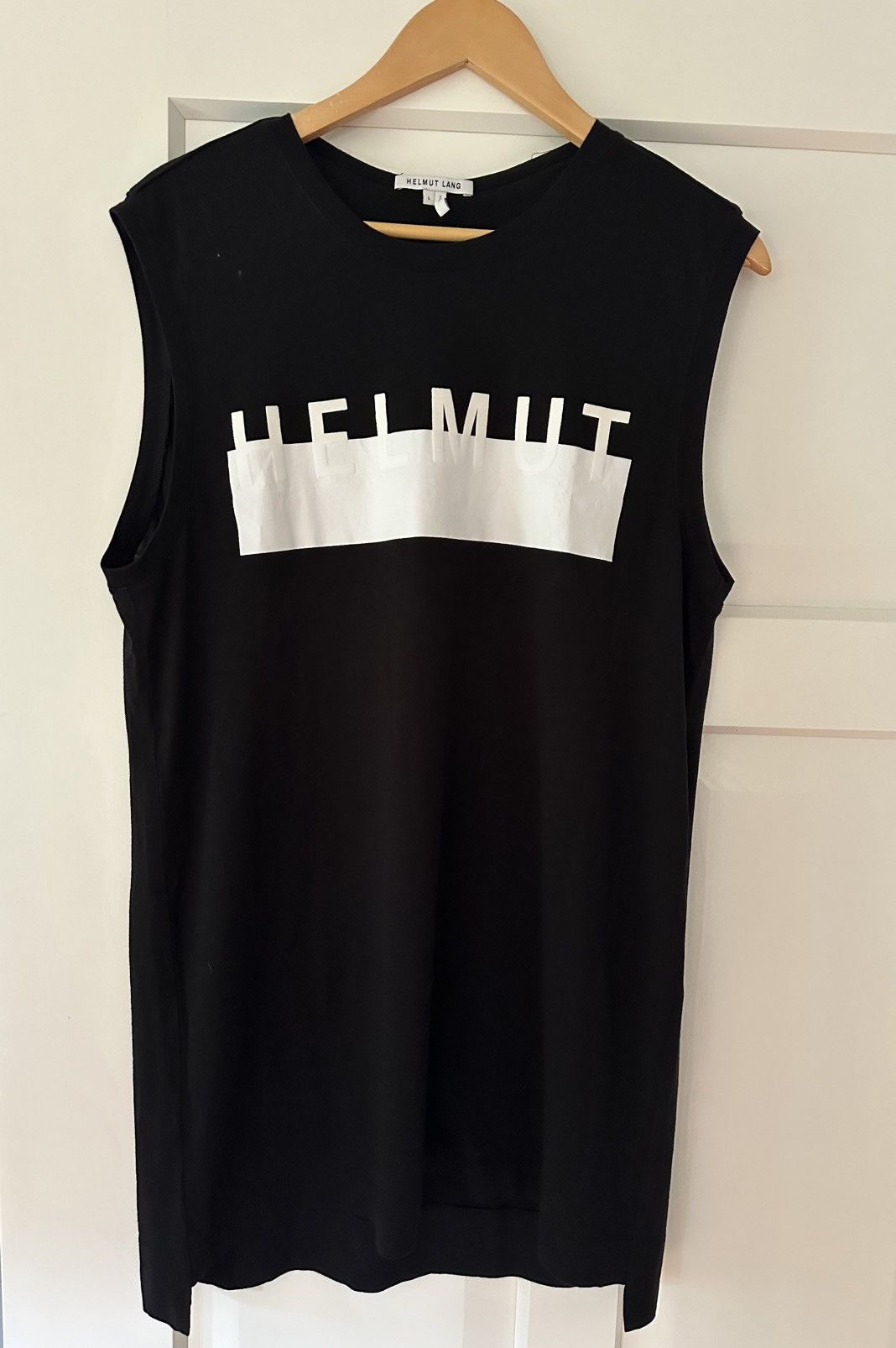 Helmut Lang Black Helmut Lang Logo Tank top Size L near mint condition Size US L / EU 52-54 / 3 - 1 Thumbnail