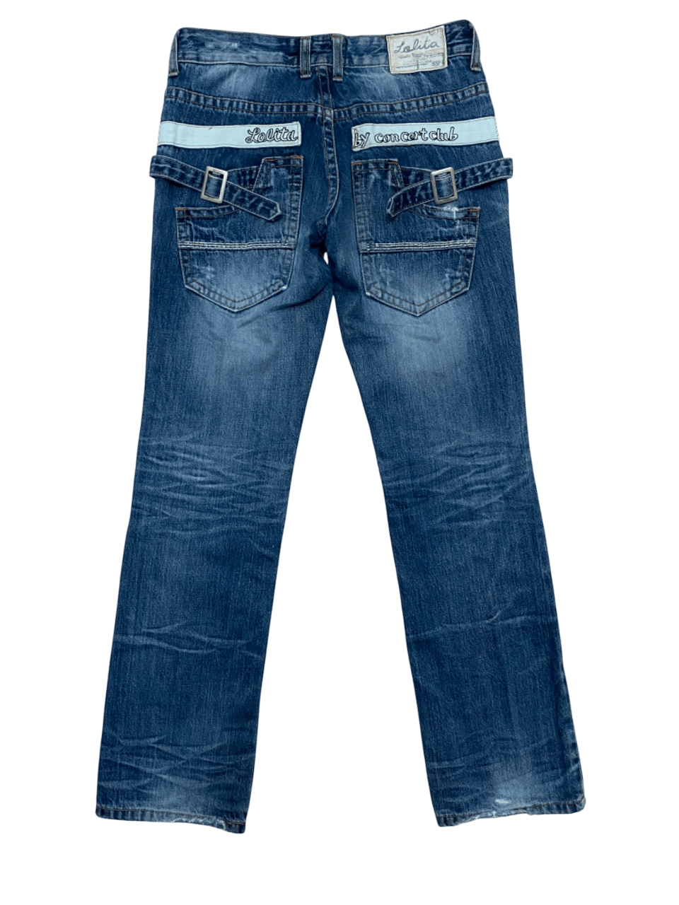 If Six Was Nine Lolita By Club Distressed Denim Size 30" / US 8 / IT 44 - 2 Thumbnail