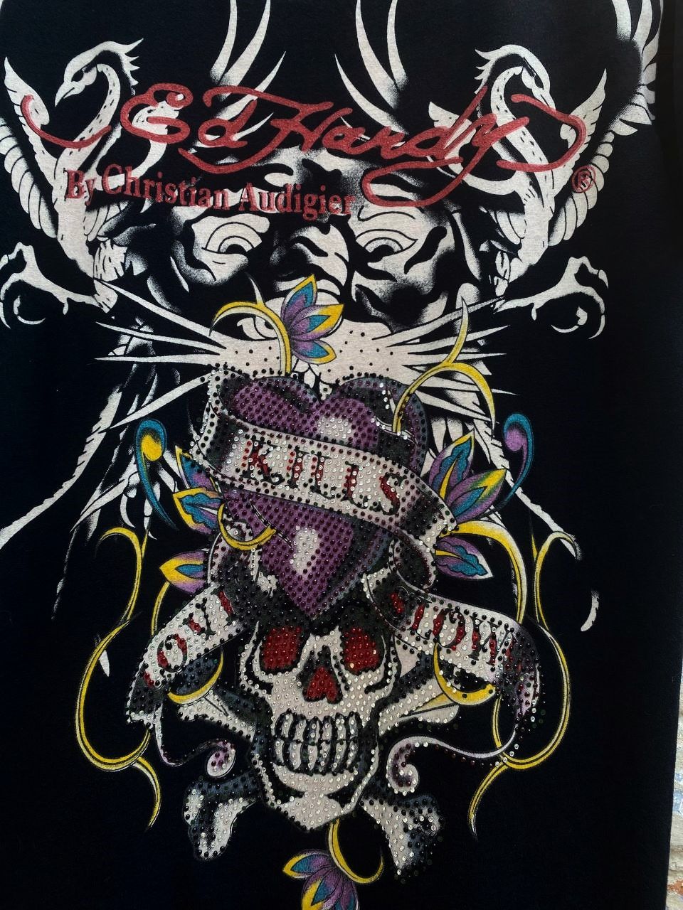Christian Audigier Gattoo Ed Hardy By Christian Audigier Tee Tattoo Kills Love Size US L / EU 52-54 / 3 - 4 Thumbnail