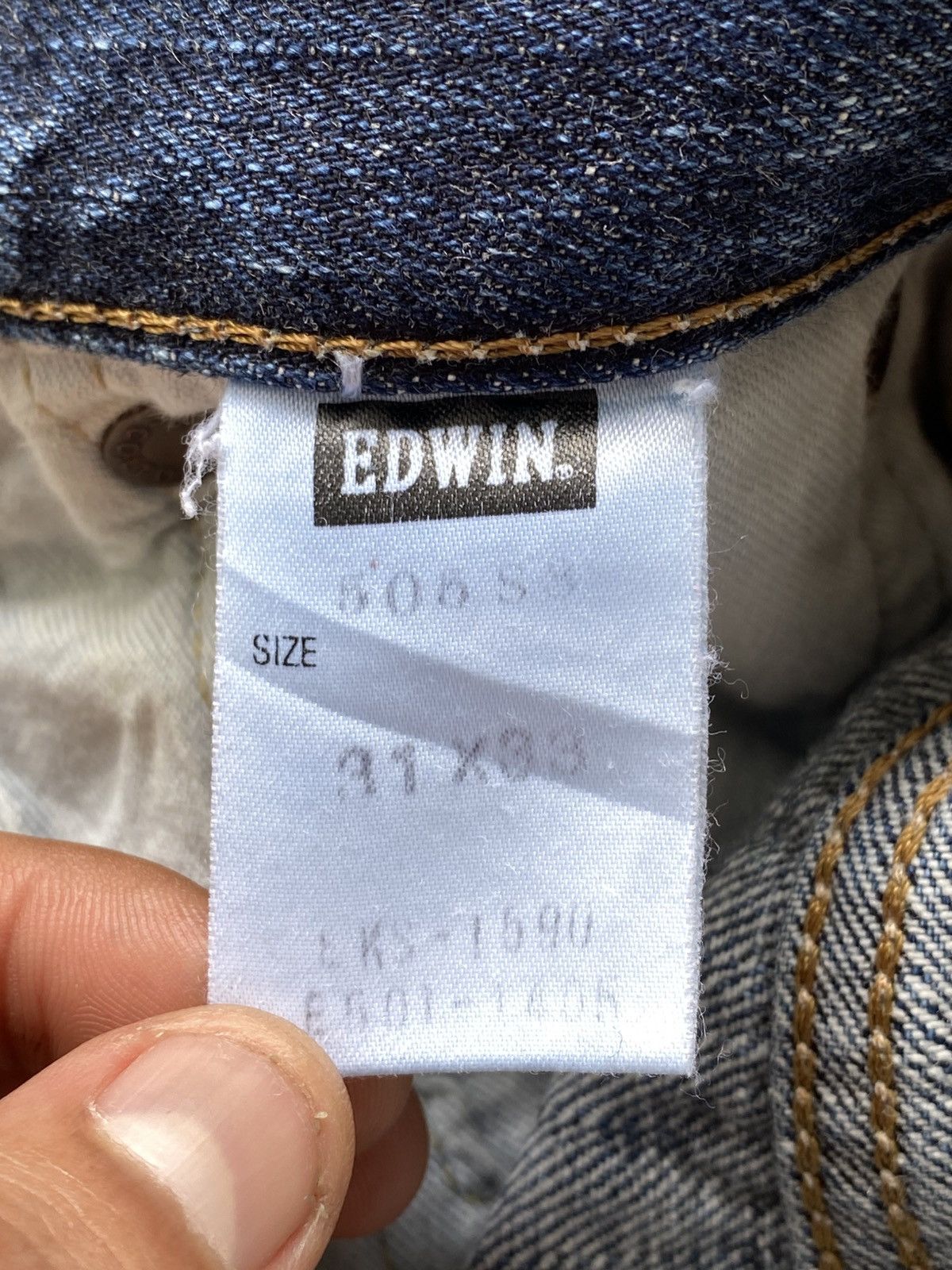 Edwin Thrashed Edwin 505 Red Line Selvedge Denim 🇯🇵 Size US 30 / EU 46 - 16 Thumbnail