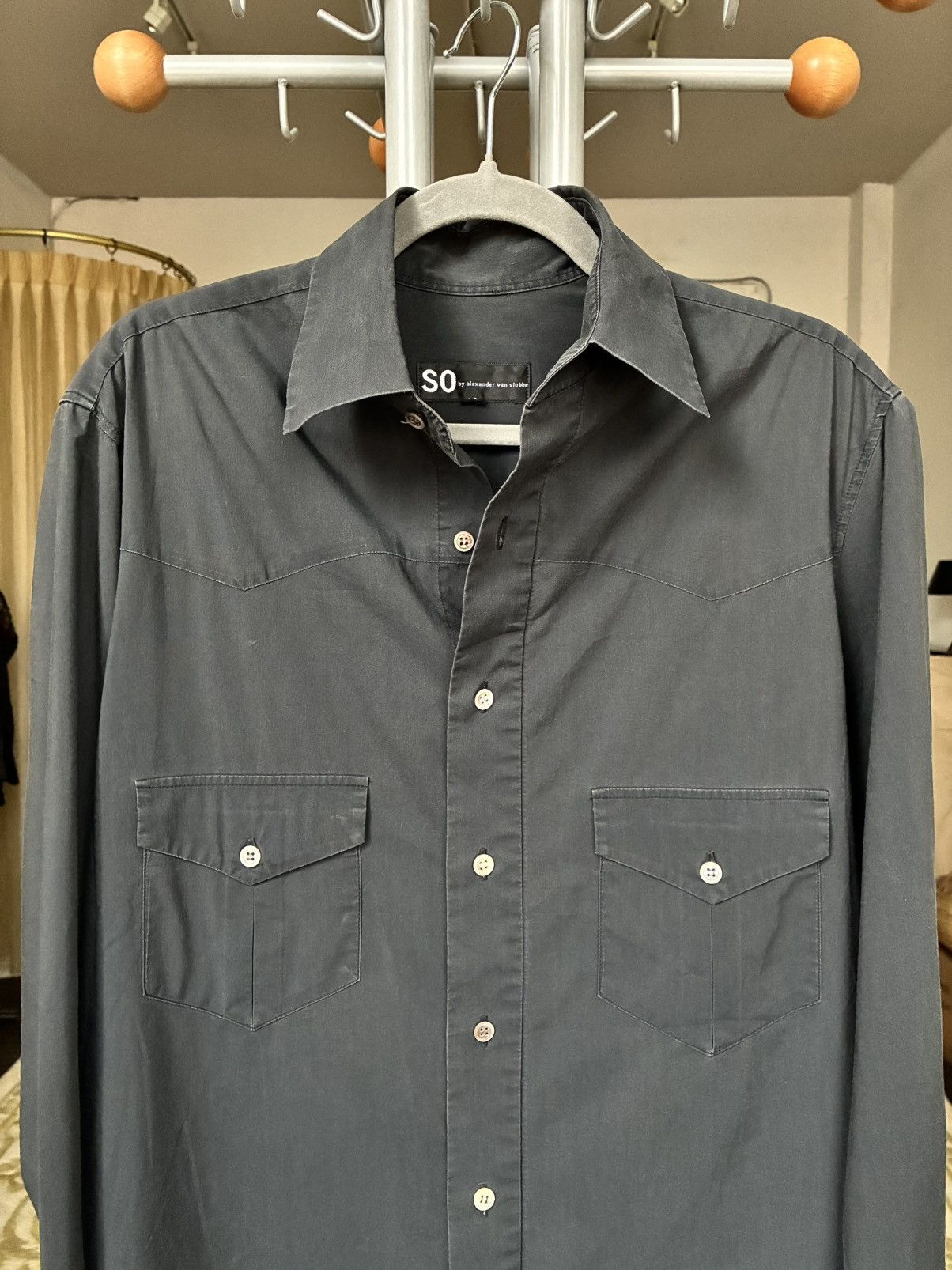 Other Alexander Van Slobbe Archive Garment Dyed Western Shirt Size US M / EU 48-50 / 2 - 14 Thumbnail