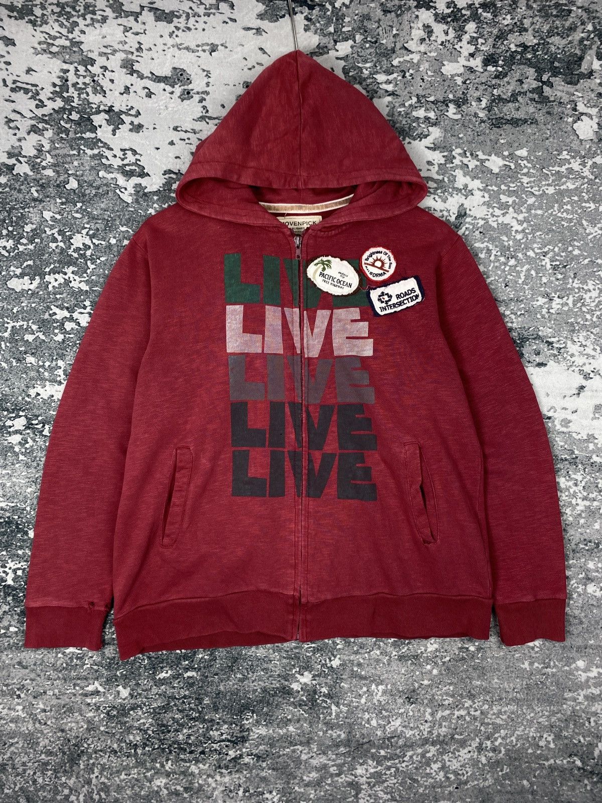 Ocean Pacific Vintage Ocean Pacific Movenpick Zip Up Hoodies Size US L / EU 52-54 / 3 - 1 Thumbnail