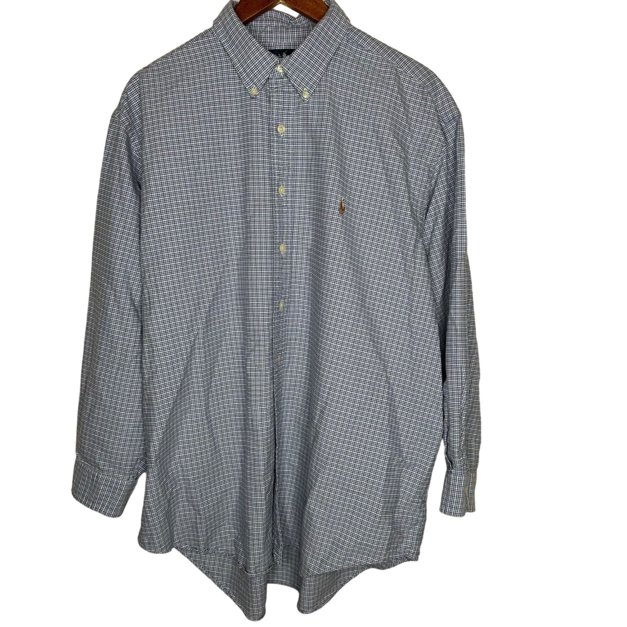 Ralph Lauren Ralph Lauren Yarmouth Long Sleeve Button down plaid blue 100 Size US XXL / EU 58 / 5 - 1 Thumbnail
