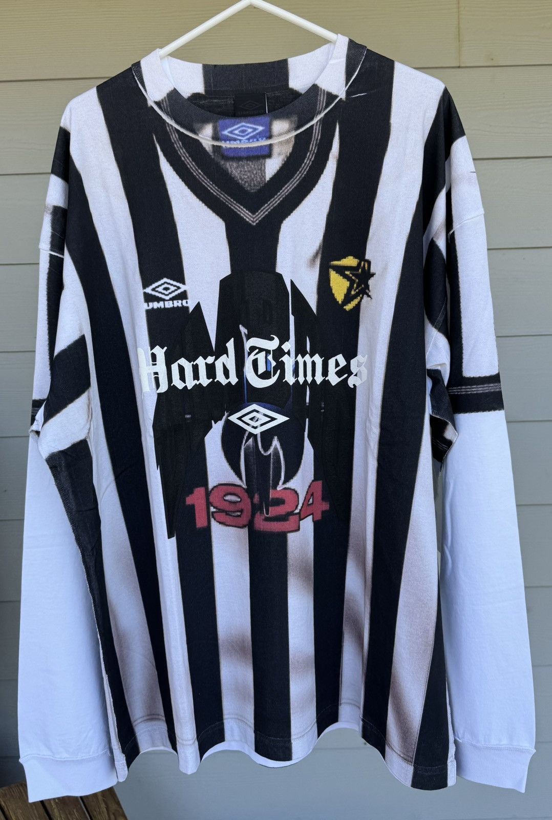 Slam Jam × Umbro Umbro x Slam Jam - Censored Inside Out Longsleeve T-shirt XL Size US XL / EU 56 / 4 - 1 Thumbnail