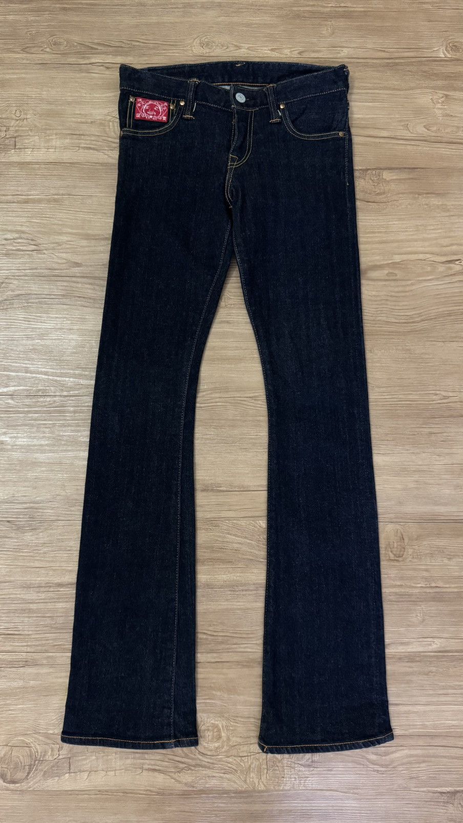 Evisu Evisu Donna Selvedge Flare Bootcut Jeans Size 27" / US 4 / IT 40 - 1 Thumbnail