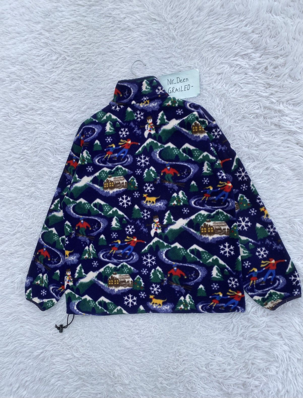 L.L. Bean Rare Vintage L.L Bean Christmas Fleece Pull Over Sweater Size US L / EU 52-54 / 3 - 13 Thumbnail