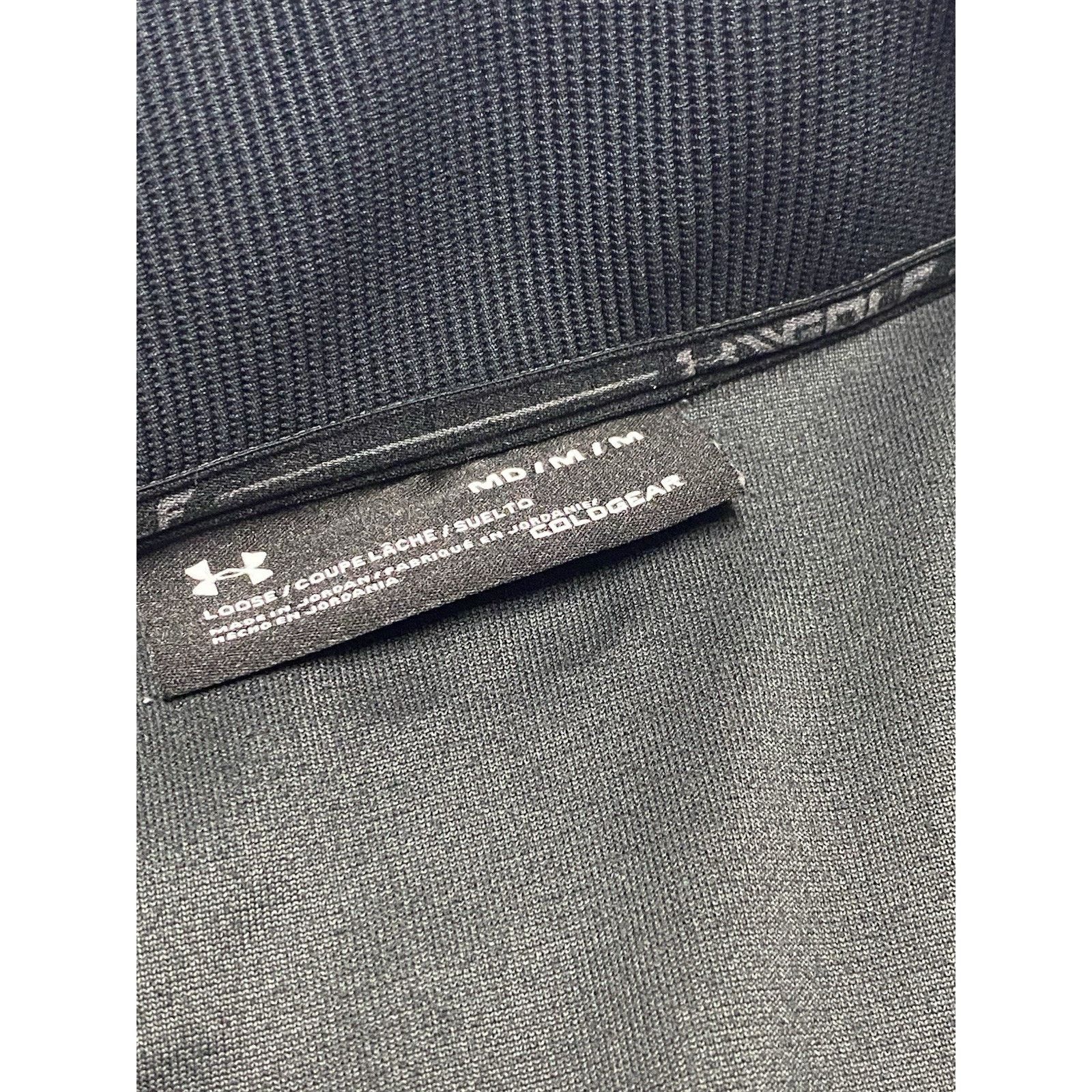 Under Armour UA Size M Loose Fit 1/4 Button Sweater Golf Gray Coldgear Size US M / EU 48-50 / 2 - 8 Thumbnail