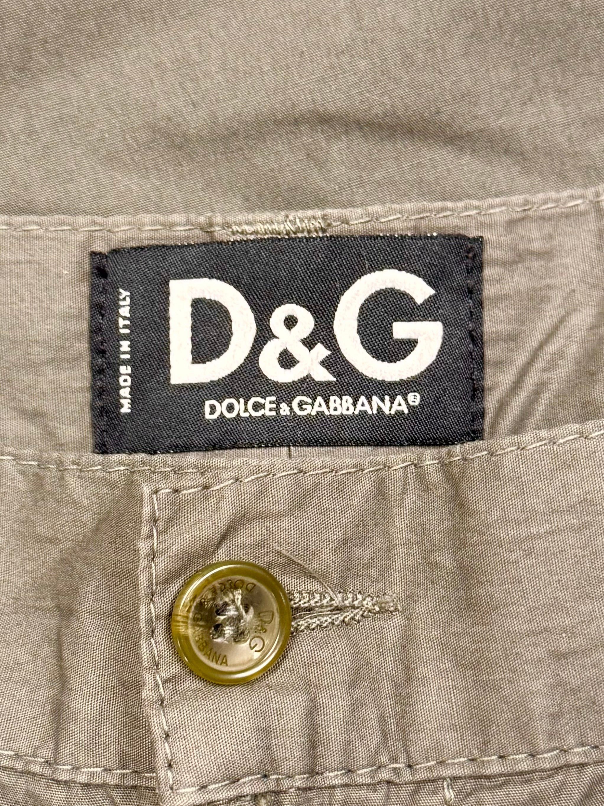 Dolce & Gabbana 2000s Dolce & Gabbana Military ‘Strap Closure’ Cargo Pants Size US 34 / EU 50 - 3 Thumbnail