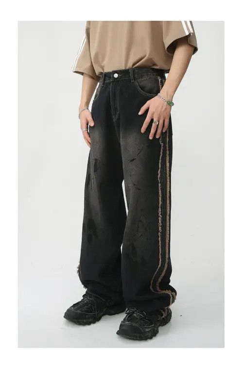 Japanese Brand VIBE Japanese retro casual loose tie-dye jeans Size US 32 / EU 48 - 2 Thumbnail