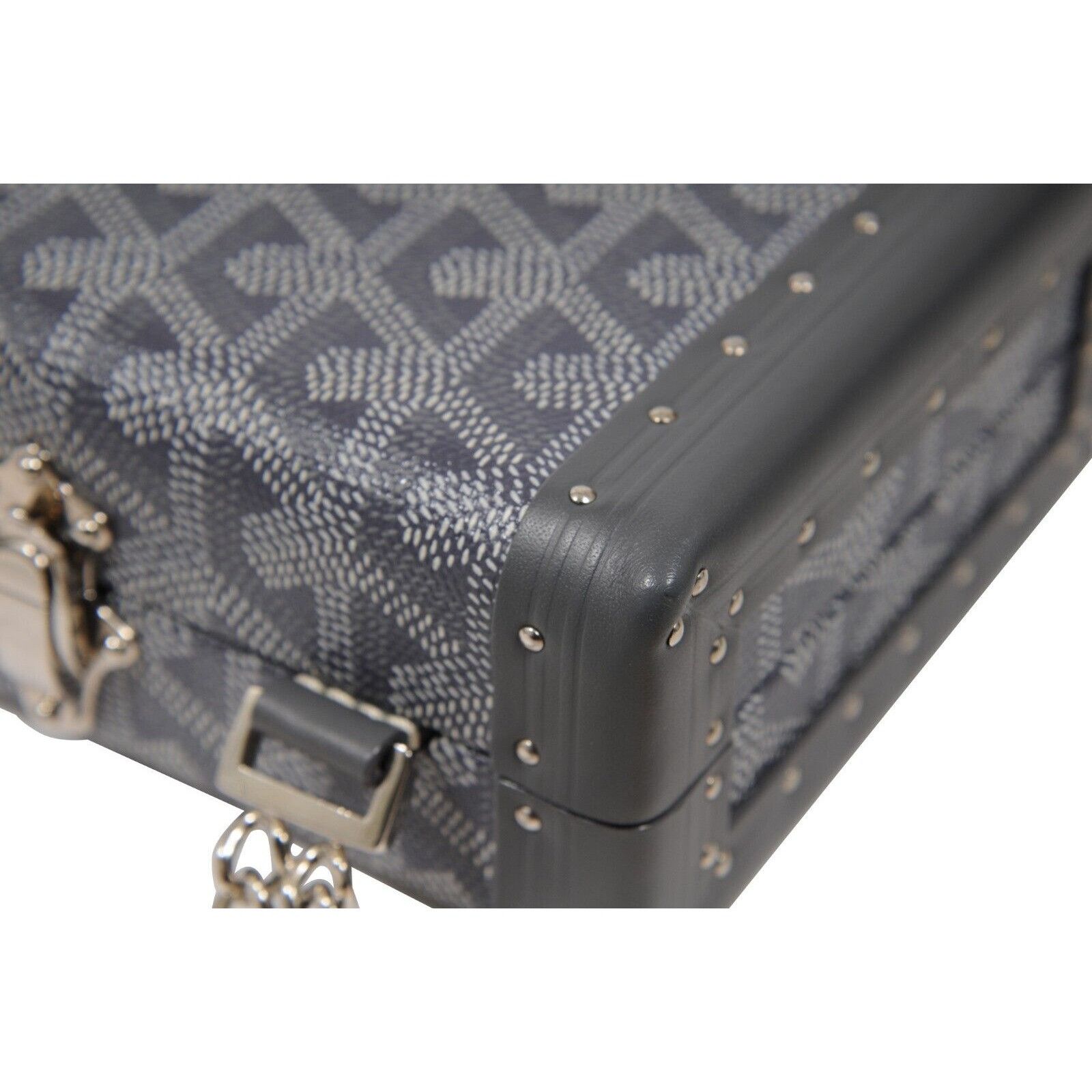 Goyard Saint Honore Trunk Bag Leather Gray Shoulder Rectangle Size ONE SIZE - 18 Thumbnail