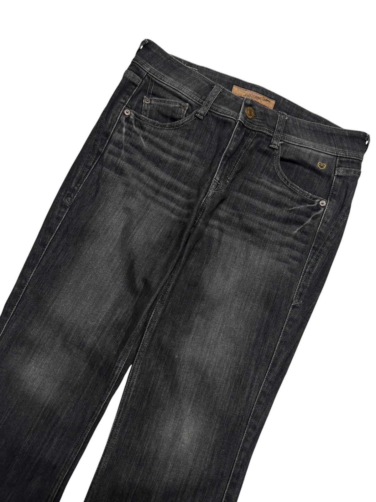 Tornado Mart BELL BOTTOM VINTAGE 🇯🇵 WHISKER CLAWMARK BOOTCUT DARK DENIM Size US 31 - 5 Thumbnail