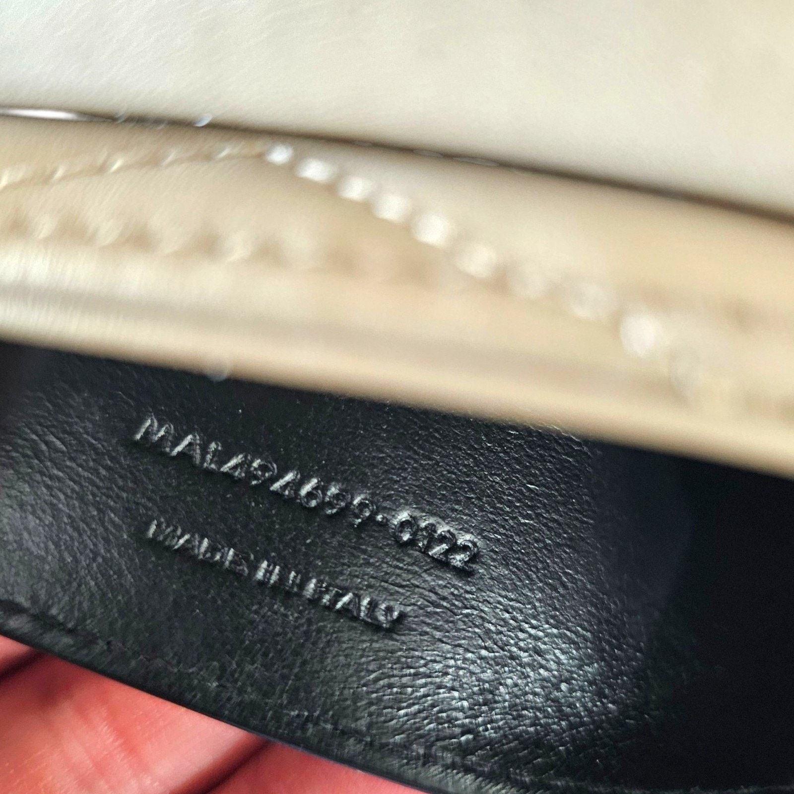 Saint Laurent Paris YSL Loulou Medium Shoulder Bag Leather Chain Bag Beige $3200 Size ONE SIZE - 9 Thumbnail