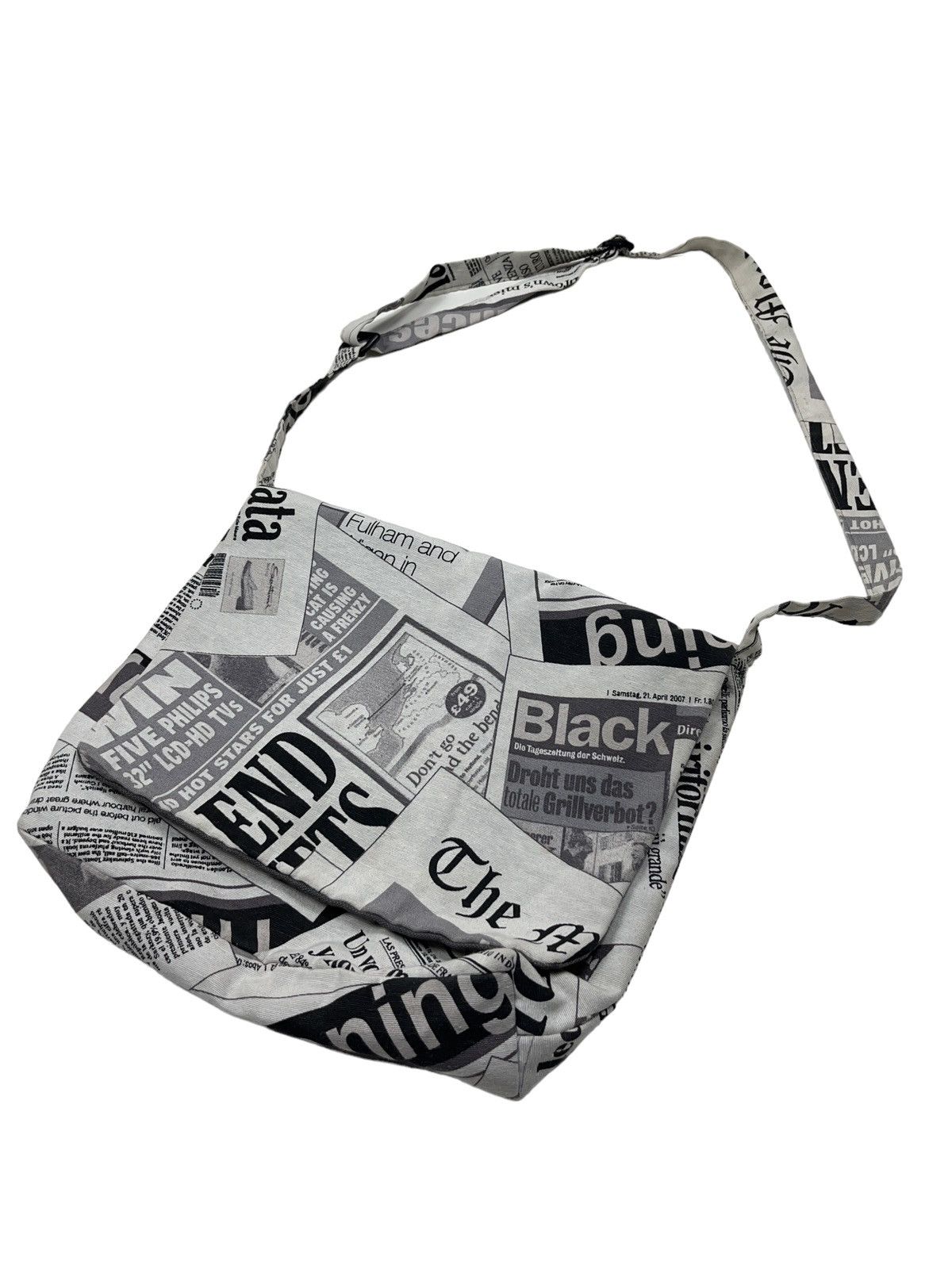 Japanese Brand × Vintage Vintage y2k John Galliano style Gazette Crossbody Bag Size ONE SIZE - 2 Thumbnail