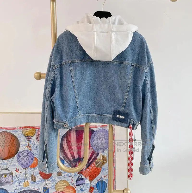 Miu Miu Miu Miu Spring Autumn Blue Cotton Jacket . Size M / US 6-8 / IT 42-44 - 1 Thumbnail