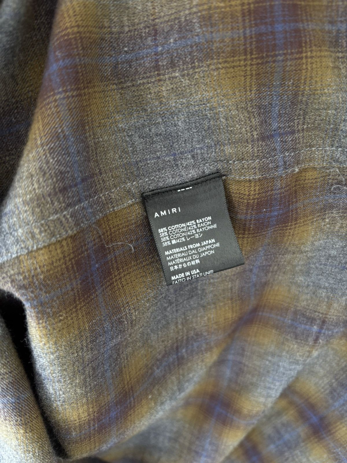 Amiri Amiri Flannel Size US S / EU 44-46 / 1 - 6 Thumbnail