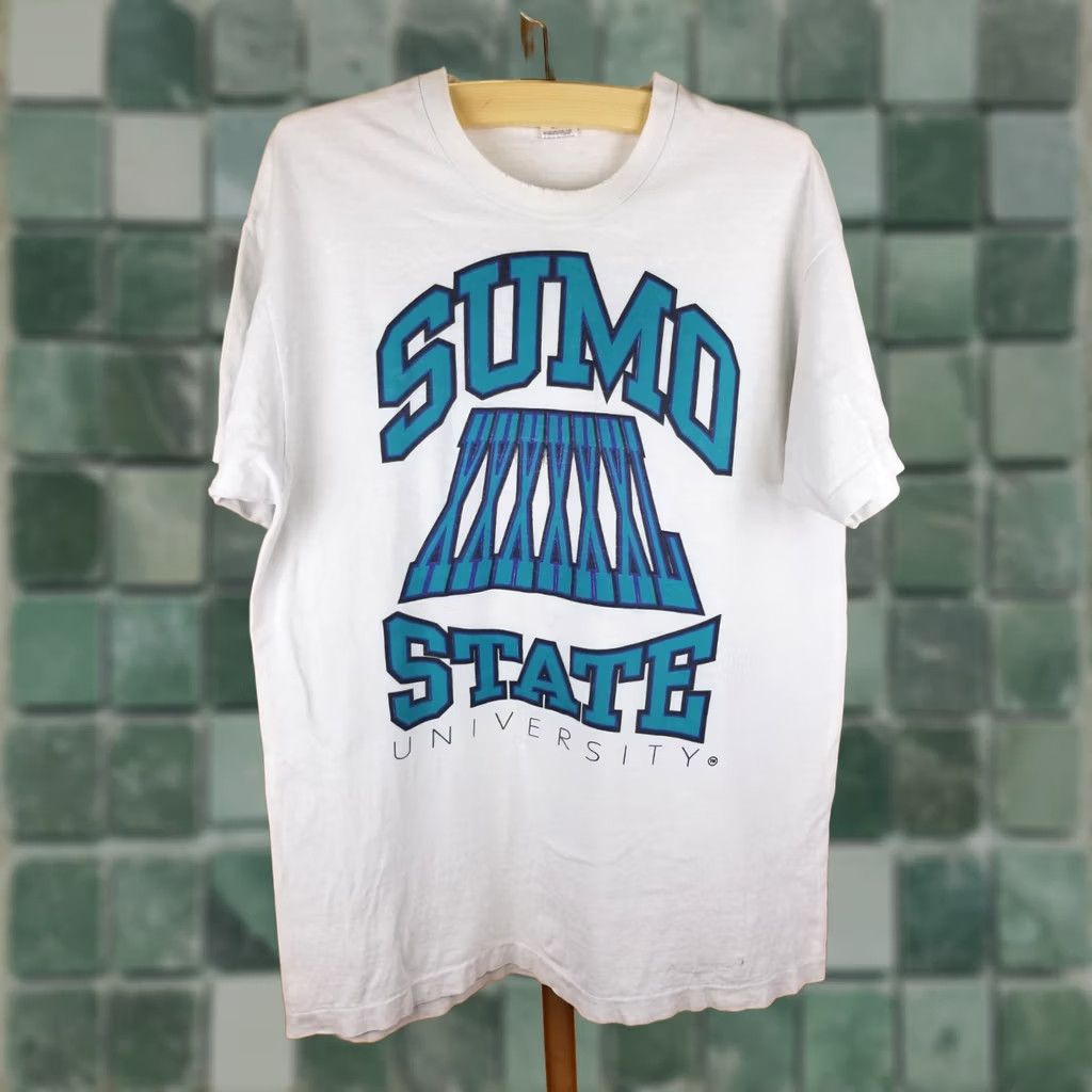 Vintage VINTAGE 1994 STATE UNIVERSITY CREW SINGLE STITCH T-SHIRT SZ XLARGE Size US XL / EU 56 / 4 - 1 Thumbnail