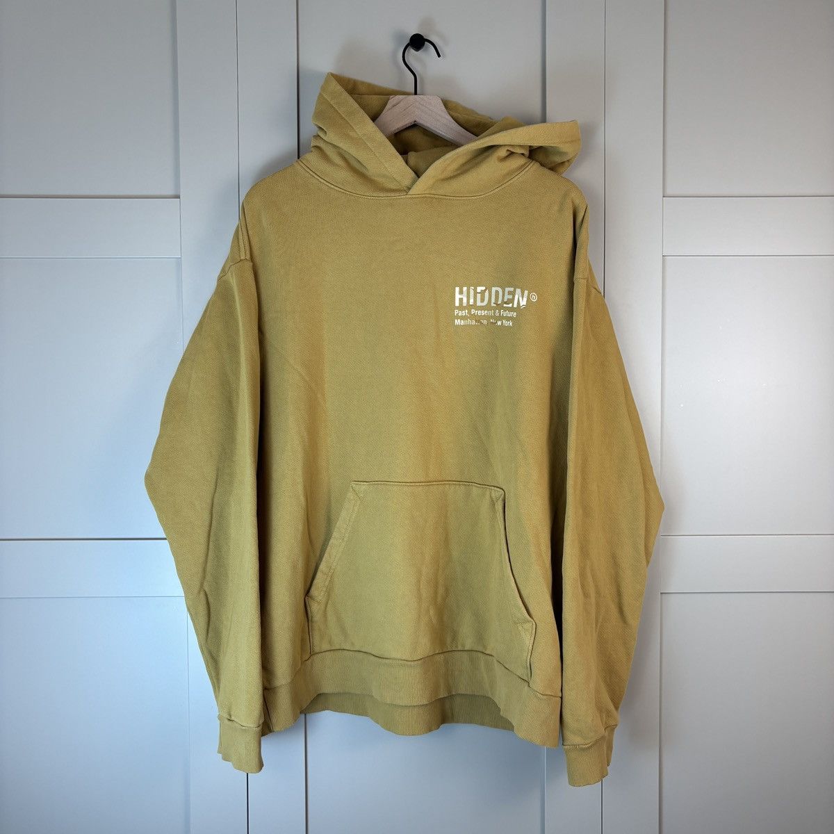 HIDDEN Hidden NY Camo Logo Hoodie Sand Sweater Rare SS21 Sweatshirt Size US L / EU 52-54 / 3 - 2 Thumbnail