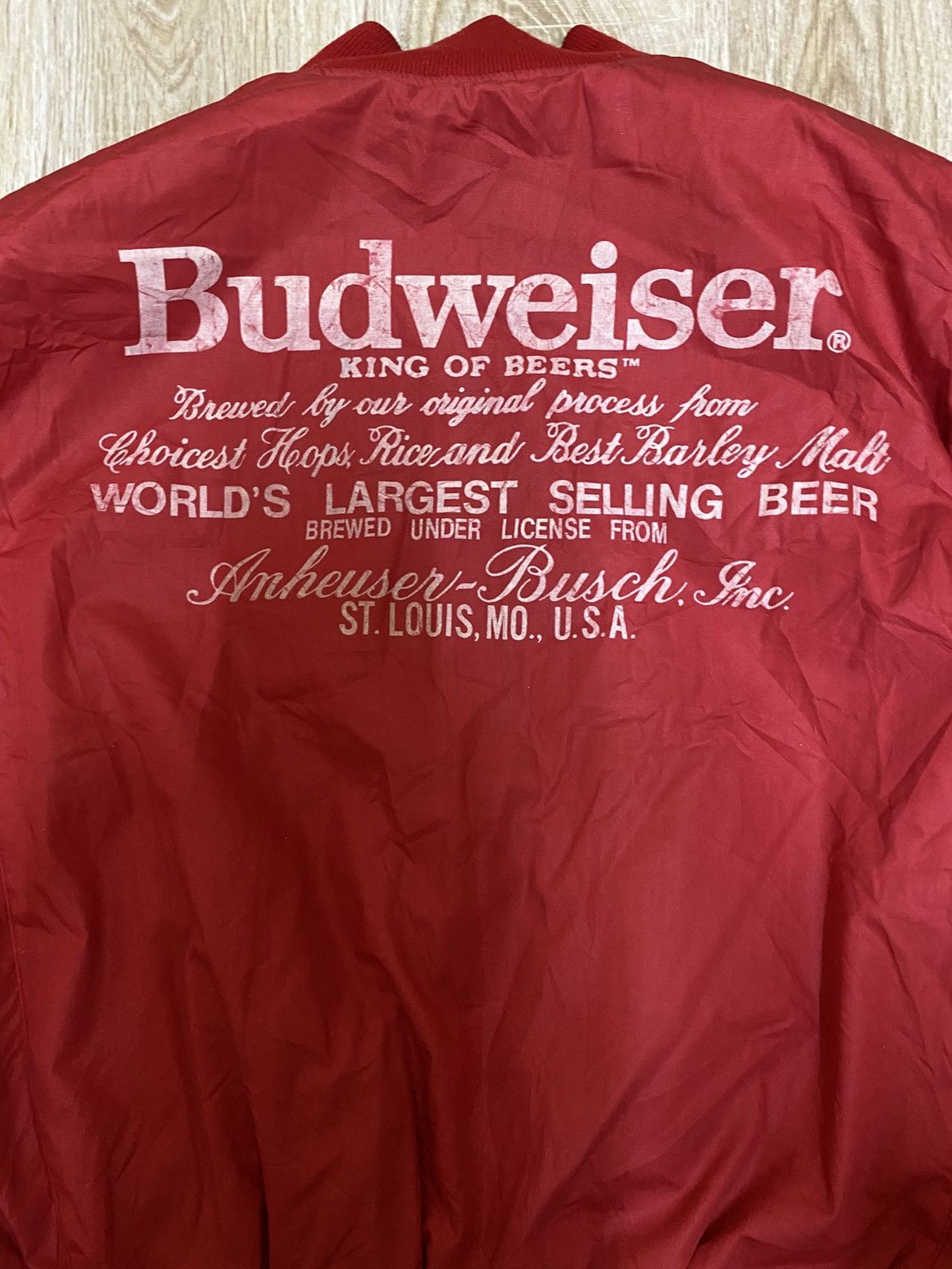Budweiser Vintage Budweiser reversible wax bomber jacket Size US M / EU 48-50 / 2 - 9 Thumbnail