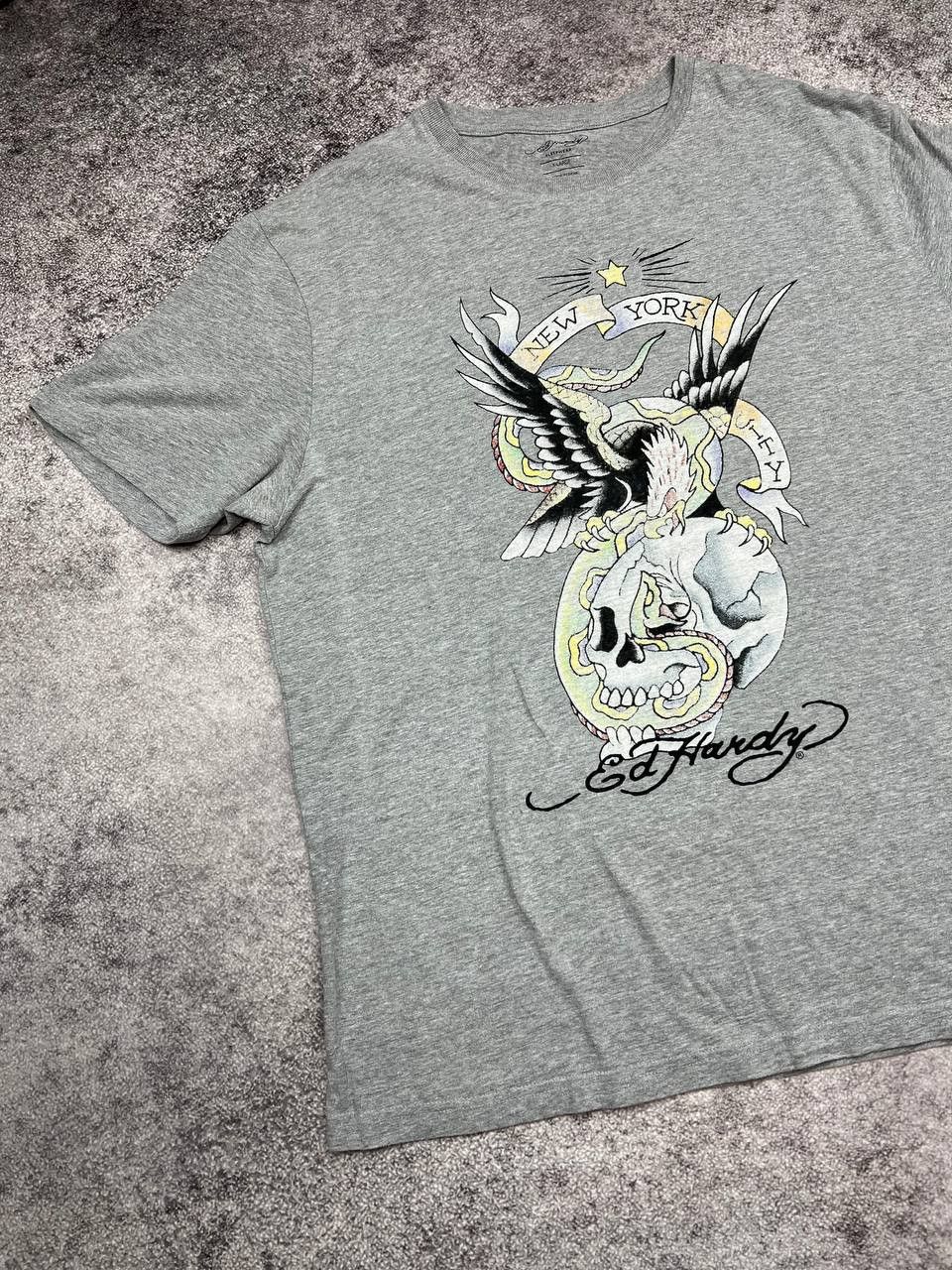 Ed Hardy Ed Hardy NEW YORK CITY Skull Y2K Size US XL / EU 56 / 4 - 2 Thumbnail