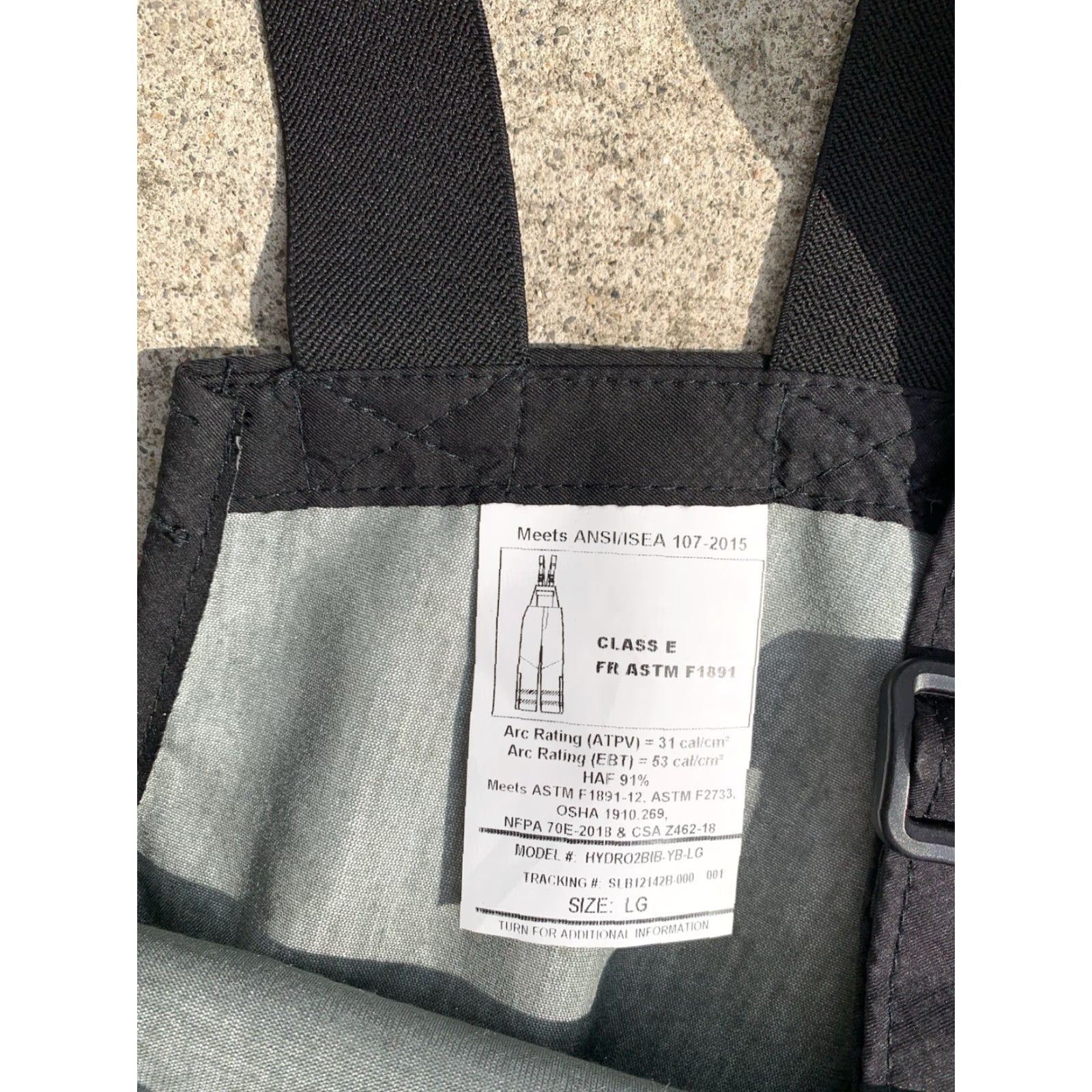 Rains Drifire Overalls Mens Large FR Hydrolite 2.0 Rain Bibs Reflective Goretex Black Workwear GTX Size US 33 - 7 Thumbnail