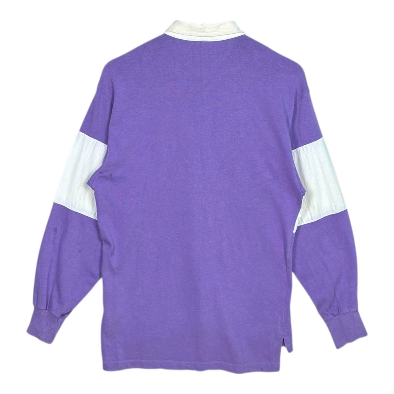 Coca Cola Vintage 90s Coca Cola Purple White Rugby Polo Shirt M Size US M / EU 48-50 / 2 - 2 Thumbnail