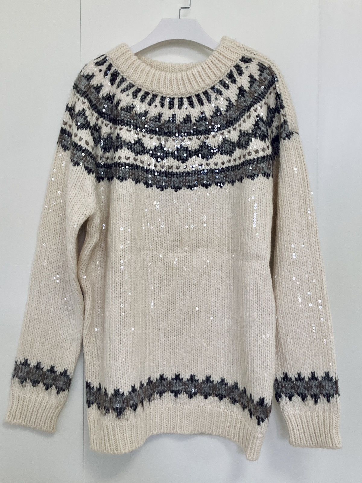 Saint Laurent Paris SAINT LAURENT PARIS BY HEDI SLIMANE 13FW/AW SEQUIN SWEATER Size US S / EU 44-46 / 1 - 2 Thumbnail