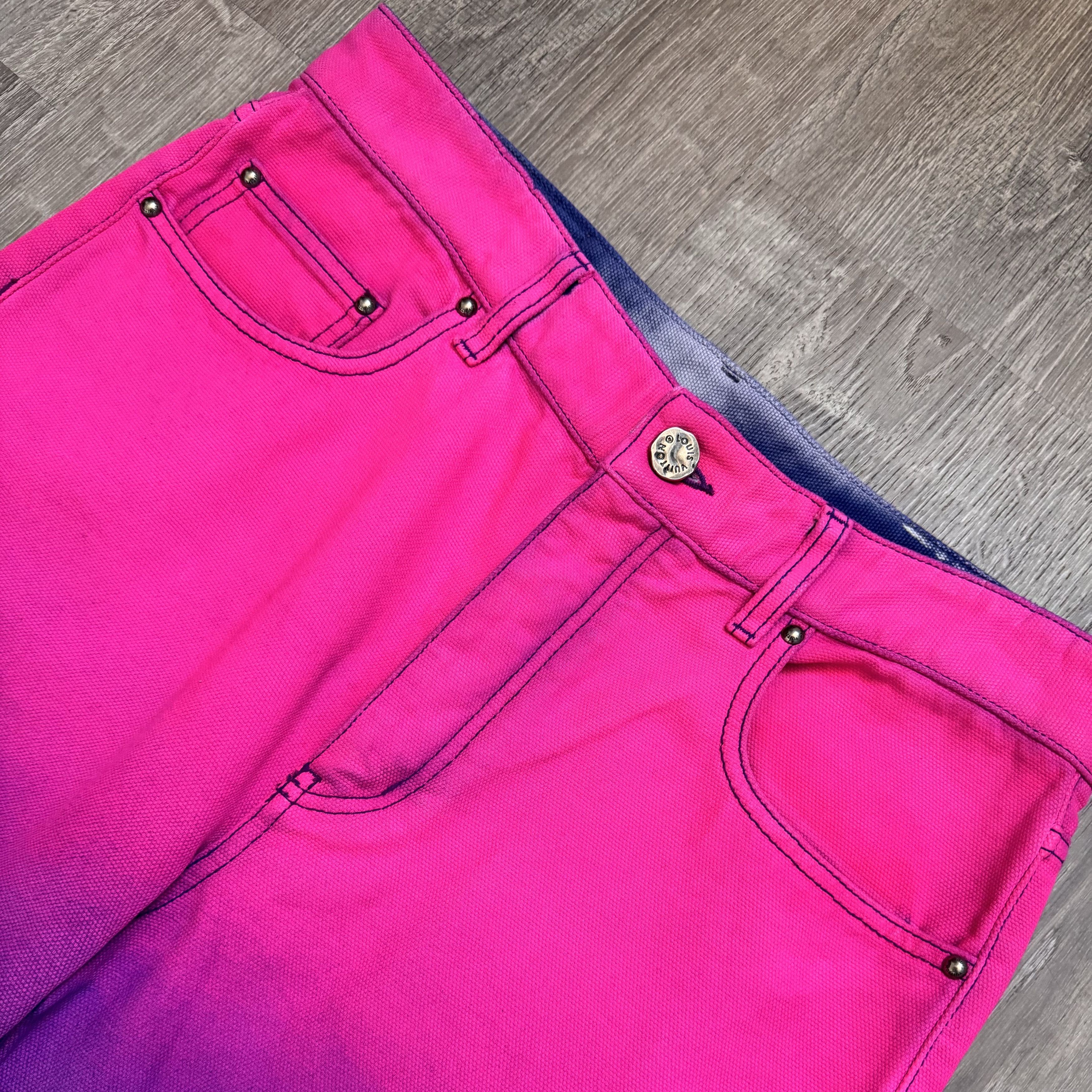 Louis Vuitton Louis Vuitton Gradient Blue Purple Denim Pants Size US 28 / EU 44 - 3 Thumbnail