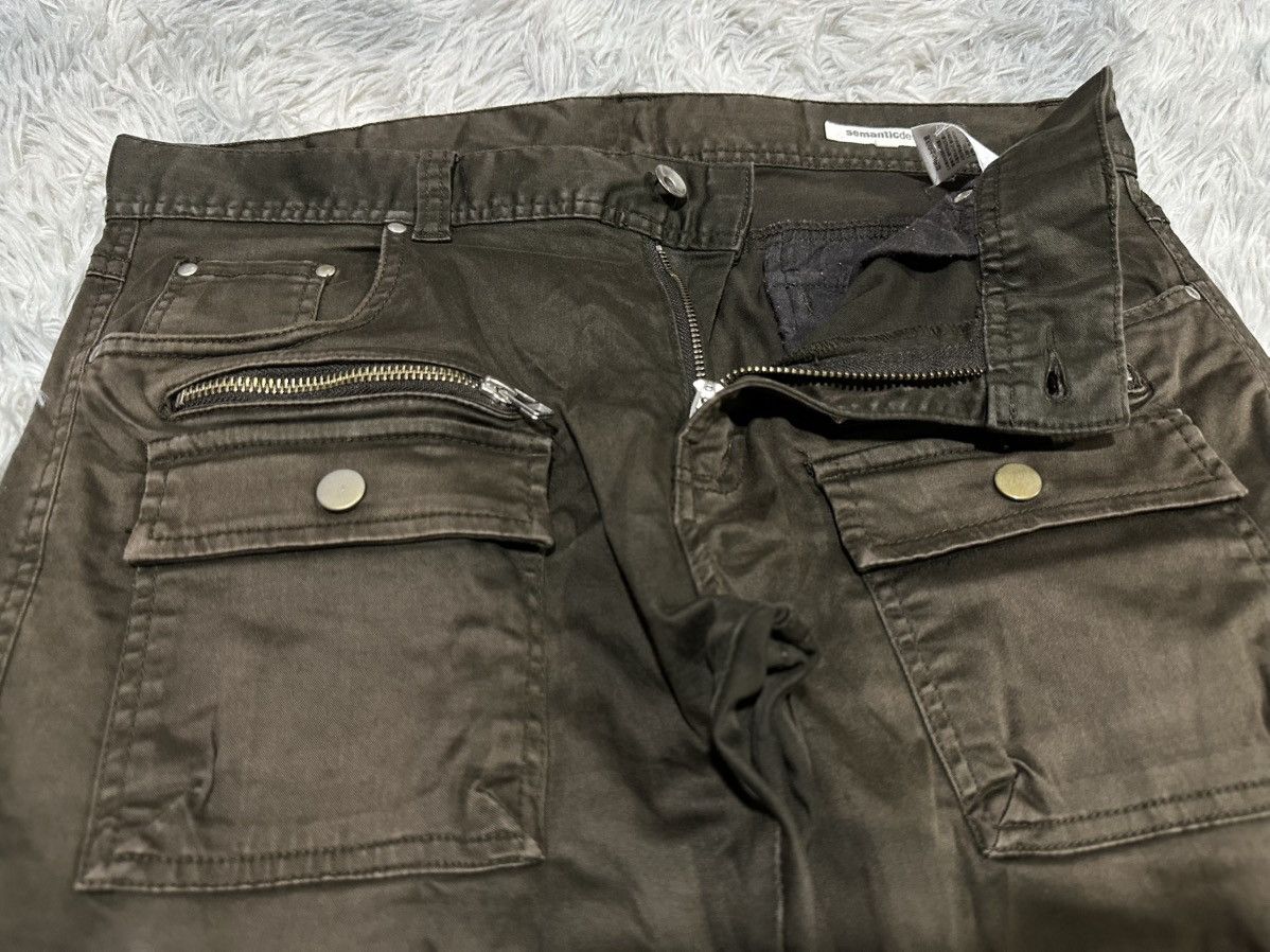 semanticdesign 🔥Sick Y2K Semantic Design Multi Pockets Cargo Pants Zipper Size US 34 / EU 50 - 6 Thumbnail