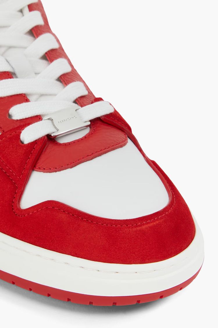 Salvatore Ferragamo o1y0426 Low-Top Sneakers in White/Red Size US 5.5 / IT 35.5 - 3 Thumbnail
