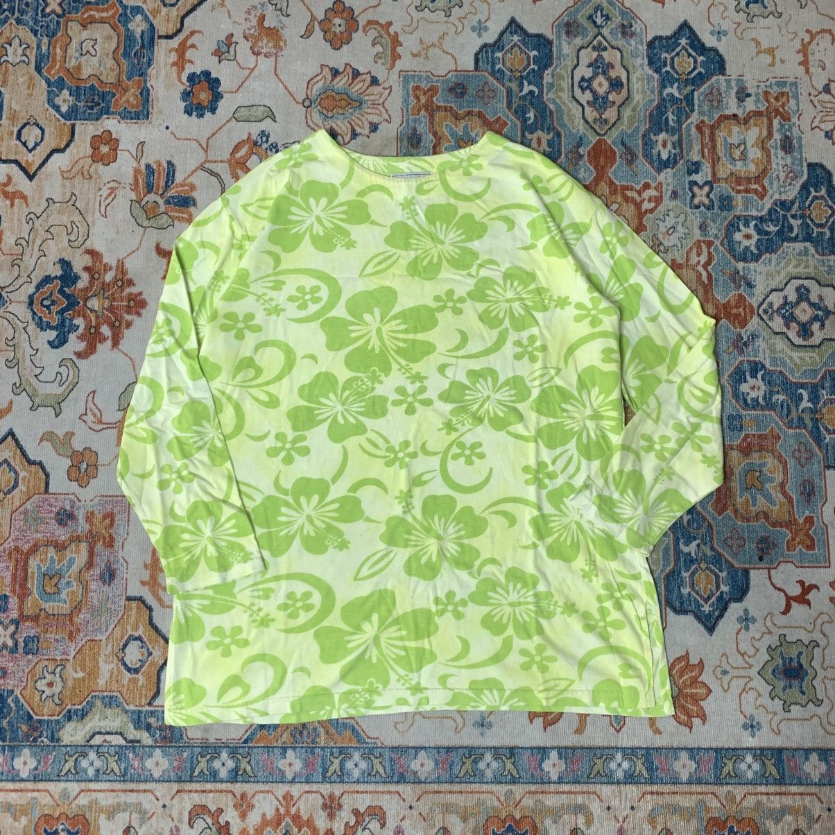 Japanese Brand vintage Y2K Neon Floral Long Sleeve – Third Wave Panther Size US L / EU 52-54 / 3 - 2 Thumbnail