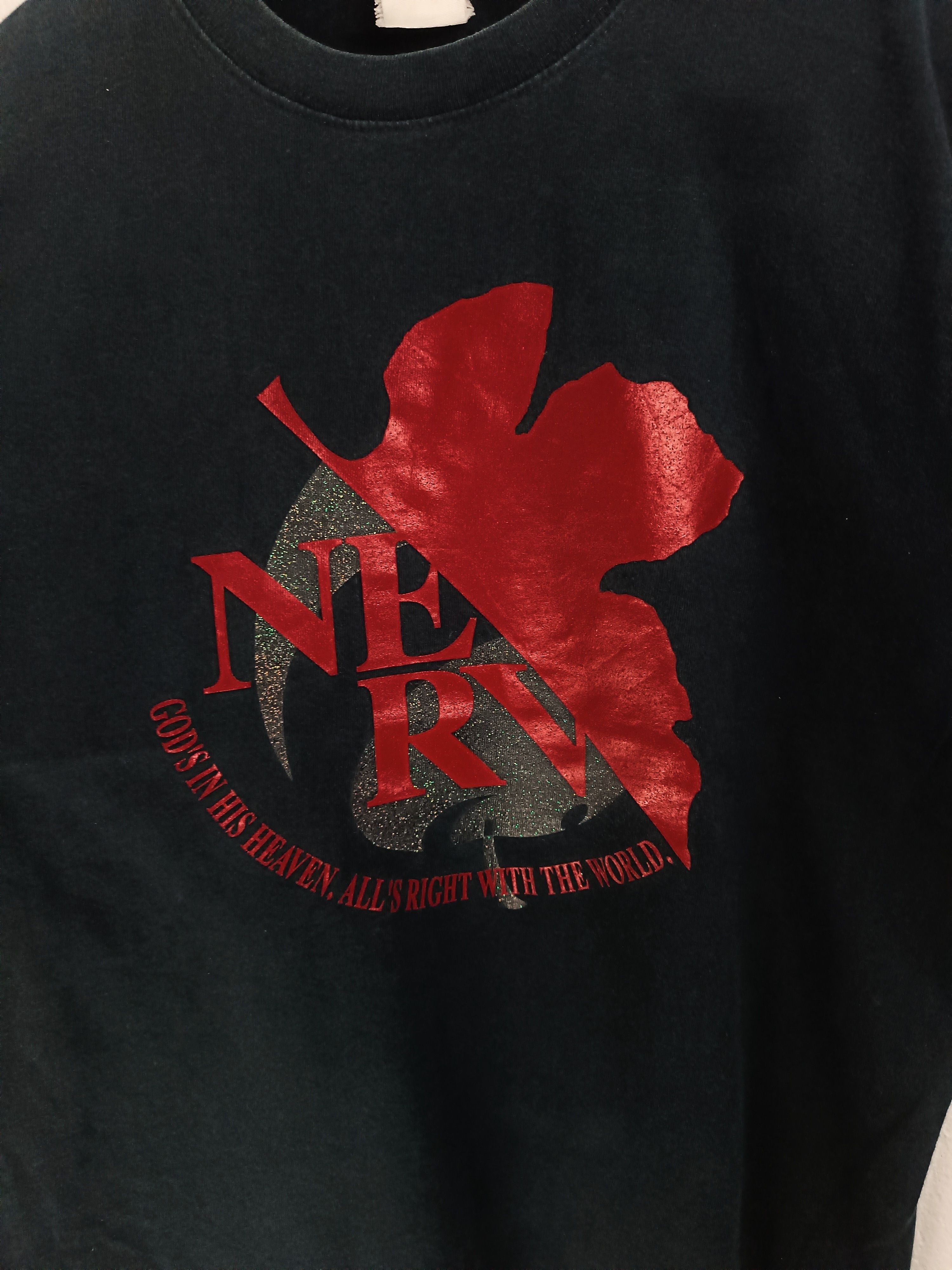 Anime VINTAGE 2000s NEON GENESIS EVANGELION NERV LOGO VERY RARE Ts Size US S / EU 44-46 / 1 - 11 Thumbnail