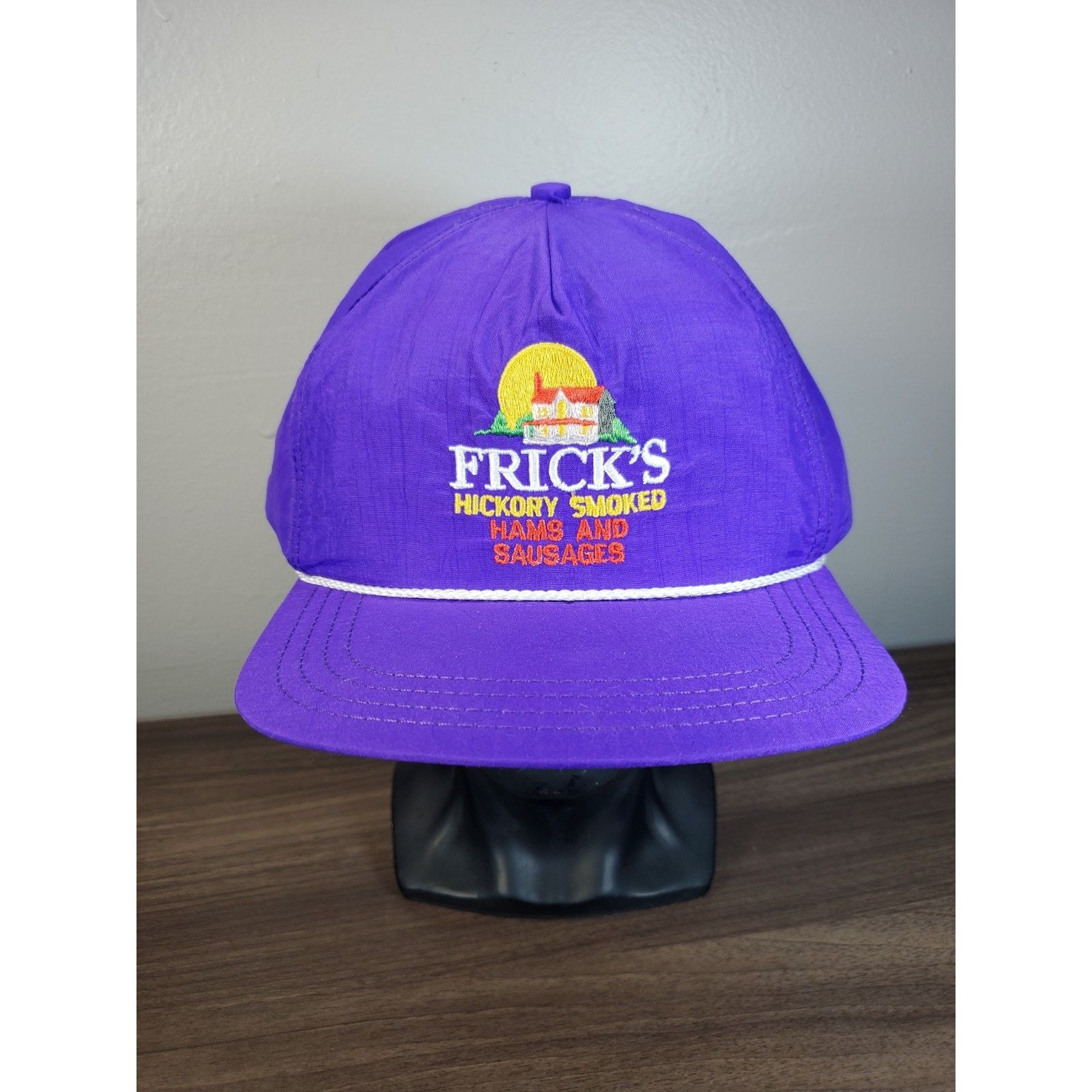 Vintage Frick's Hickory Smoked Hams and Sausages Hat Snapback Cap Size ONE SIZE - 1 Thumbnail