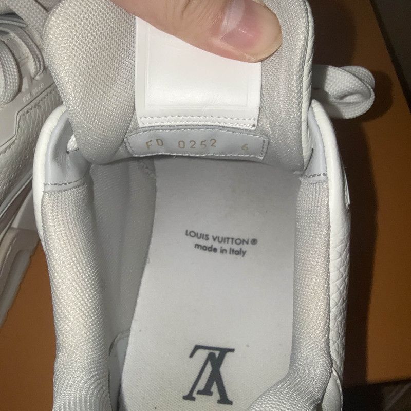 Louis Vuitton Louis Vuitton White Leather Trainer Sneakers -2508 Size US 7.5 / EU 40-41 - 5 Thumbnail