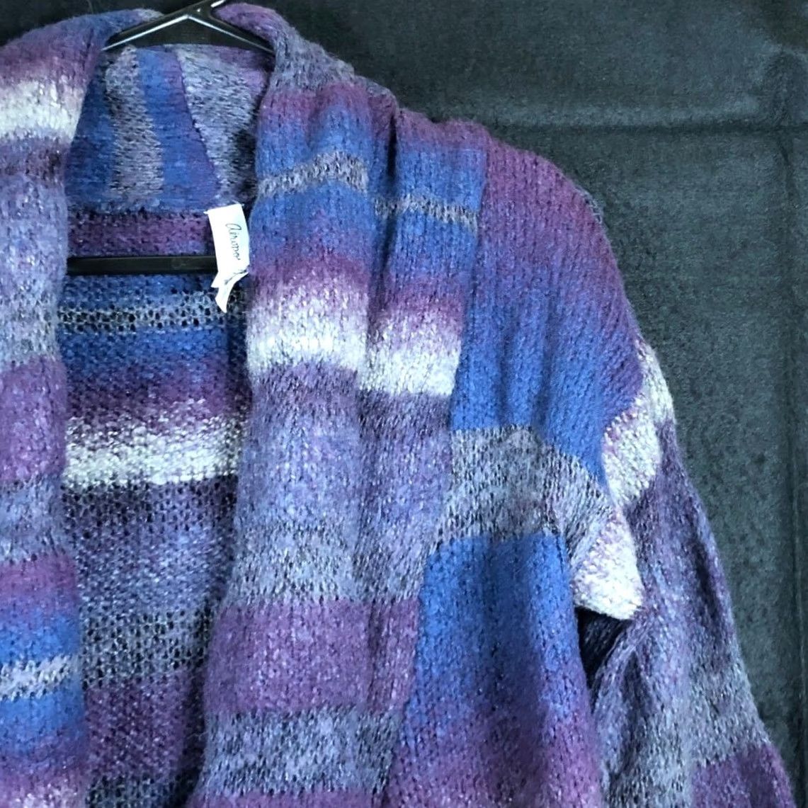 Aeropostale AeroPostale Womens Cardigan Multicolored Open Front Wool Blend Medium Sweater Adjustable Casual Workwear Womens Size M / US 6-8 / IT 42-44 - 5 Thumbnail