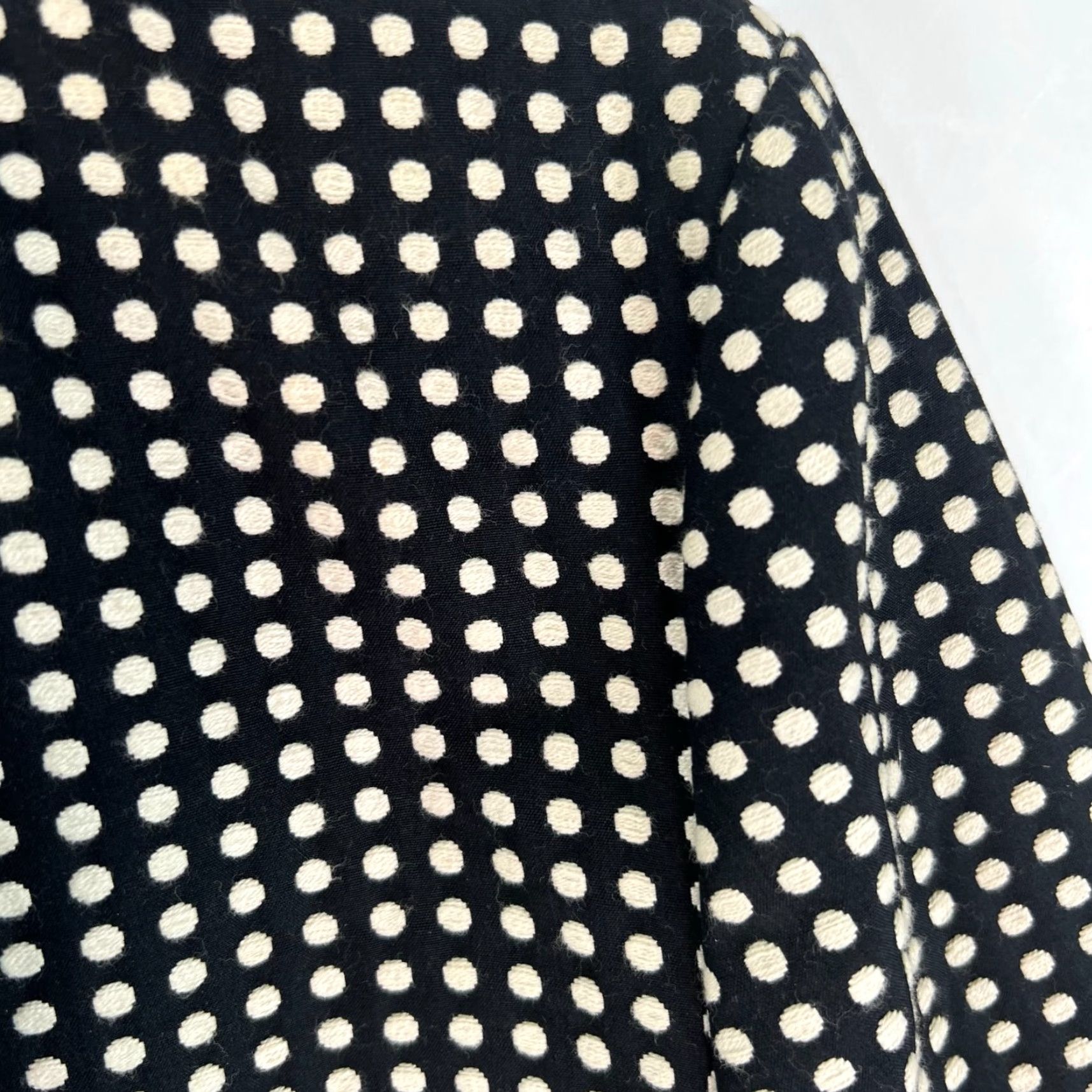 Vintage VINTAGE Josephine Blazer Jacket Polka Dot 3/4 Sleeve Women Size 8 Brown 90s Classic, Lined Pockets Mens? Size M / US 6-8 / IT 42-44 - 2 Thumbnail