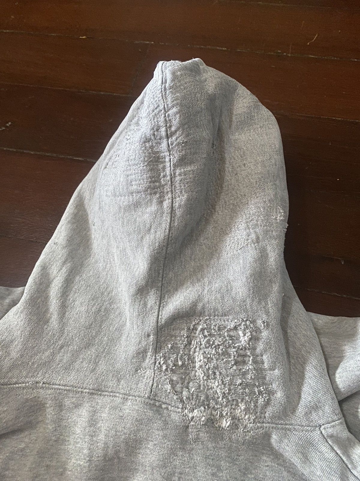 Hypebeast FIRE 🔥 VINTAGE SUPREME NY ZIP UP HOODIE DISTRESSED REWORK Size US L / EU 52-54 / 3 - 7 Thumbnail