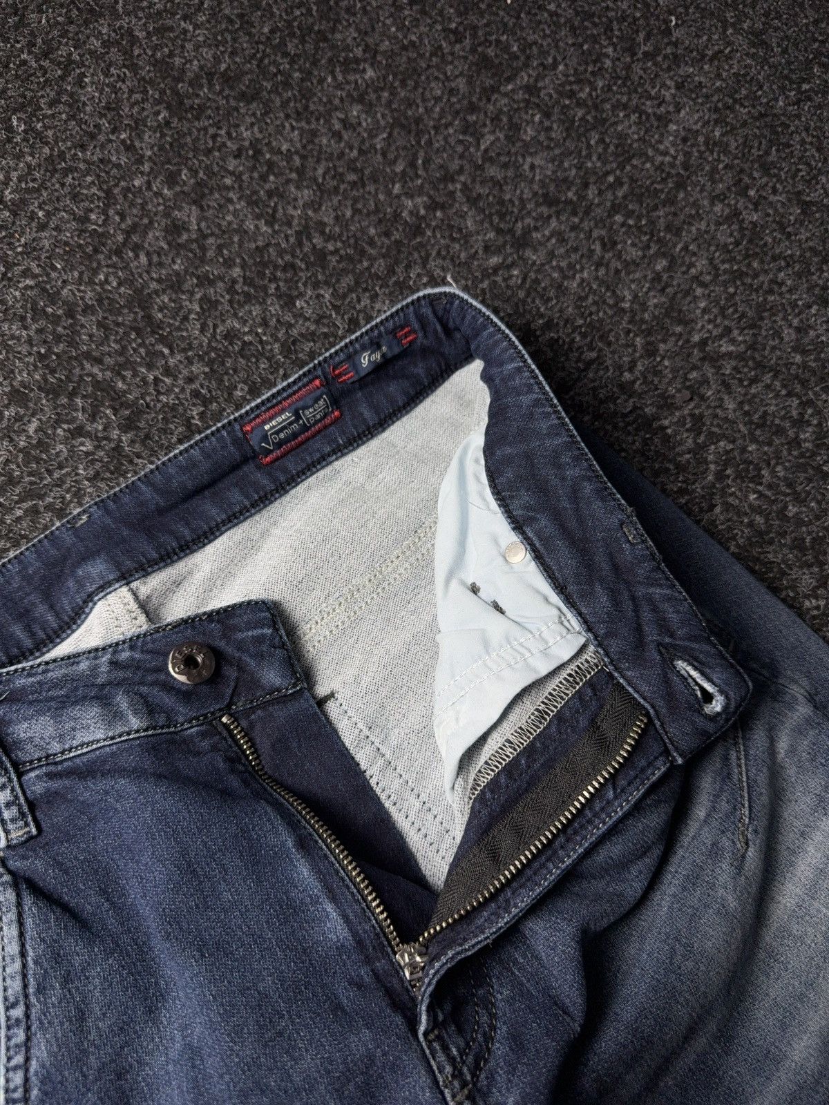 Diesel Luxury Diesel Fayza Vintage Blue Relaxed Tapered Jeans Size 25" / US 0 / IT 36 - 11 Thumbnail