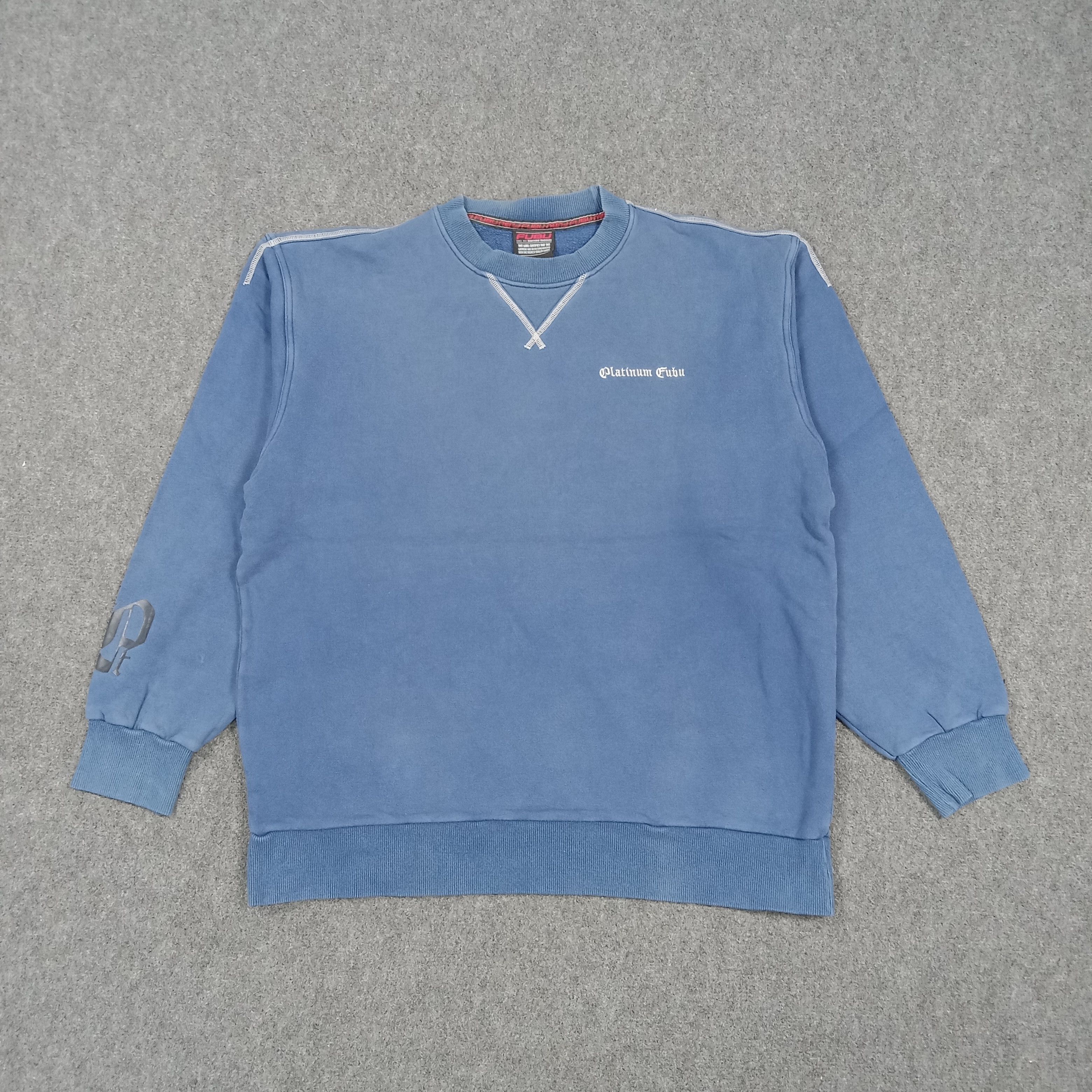 Fubu Platinum FUBU Streetwear Embroidery Sweatshirt C283N1 Size US XL / EU 56 / 4 - 3 Thumbnail