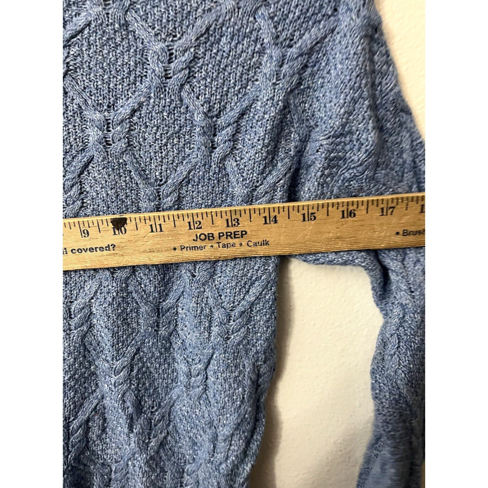 Gap Gap Sweater Women XS Blue Cable-Knit V-Neck Pullover Casual Womens Size XS / US 0-2 / IT 36-38 - 5 Thumbnail