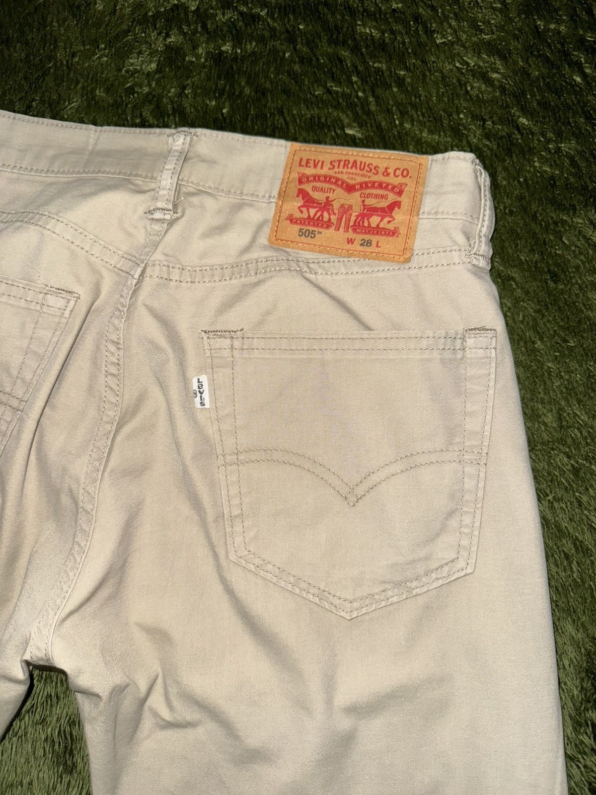 Levi's [W28] Levi’s 505 3/4 Cotton Pants – Washed Beige Size US 28 / EU 44 - 8 Thumbnail