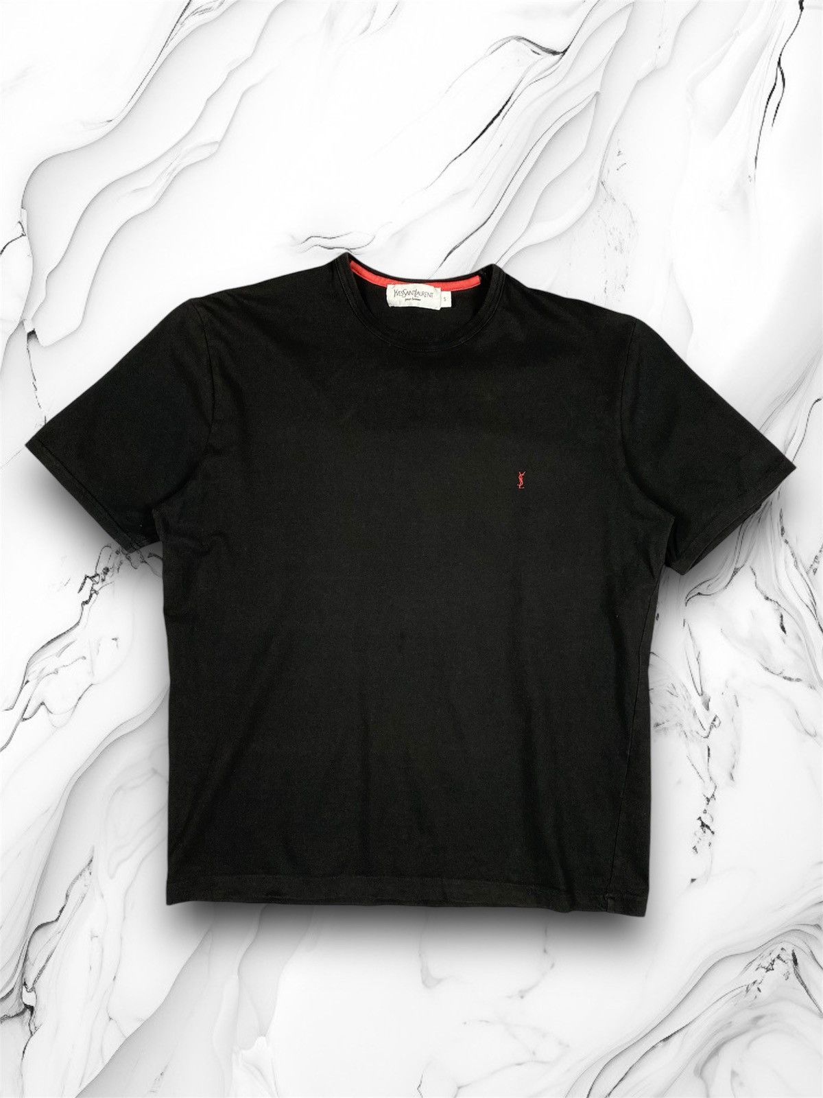 Vintage × Yves Saint Laurent Vintage Yves Saint Laurent YSL Basic tee 90’s Size US S / EU 44-46 / 1 - 1 Thumbnail