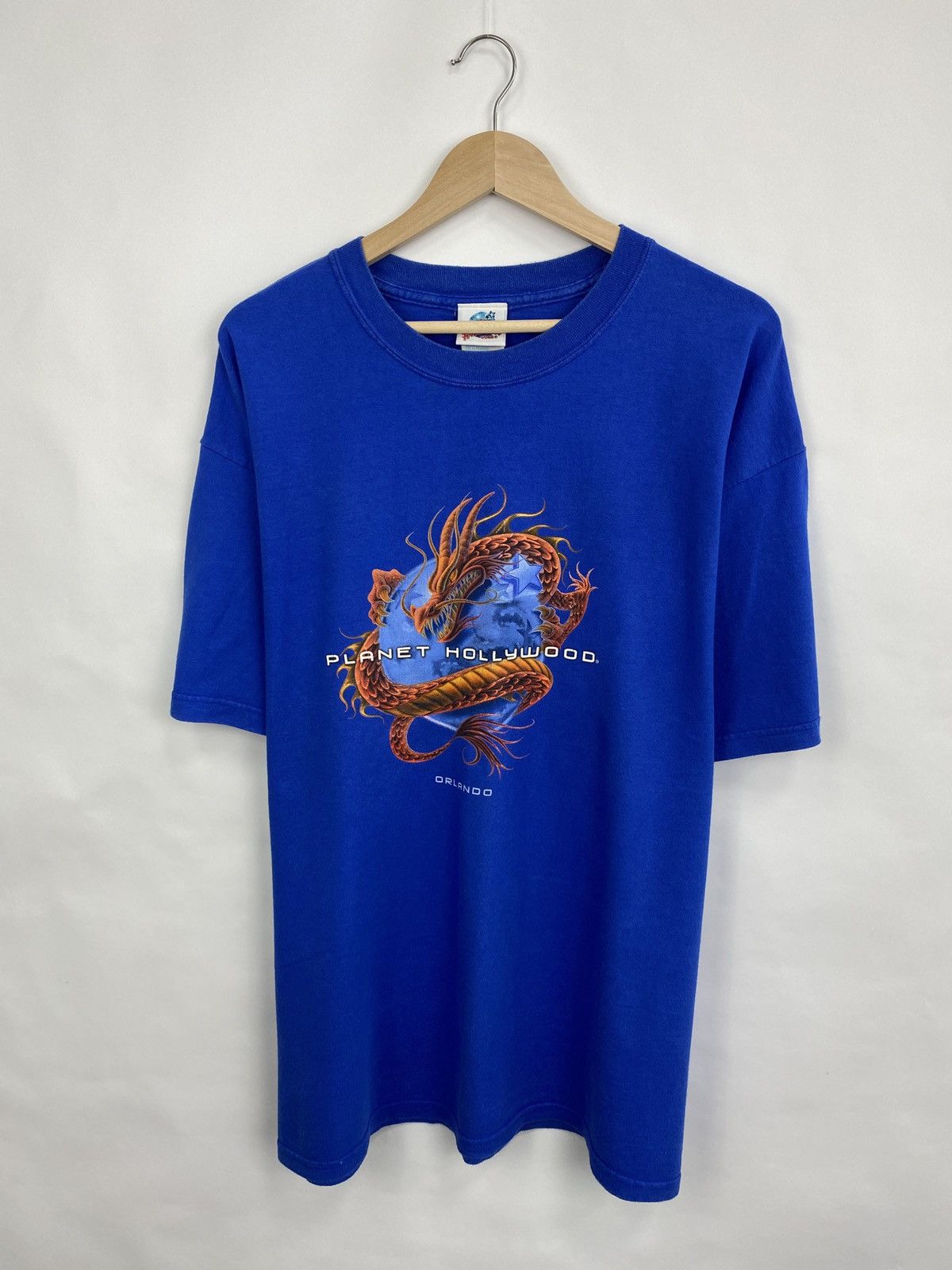 Planet Hollywood 🇺🇸 Vintage 1998 Planet Hollywood Orlando Japan Style T-Shirt Size US XL / EU 56 / 4 - 3 Thumbnail