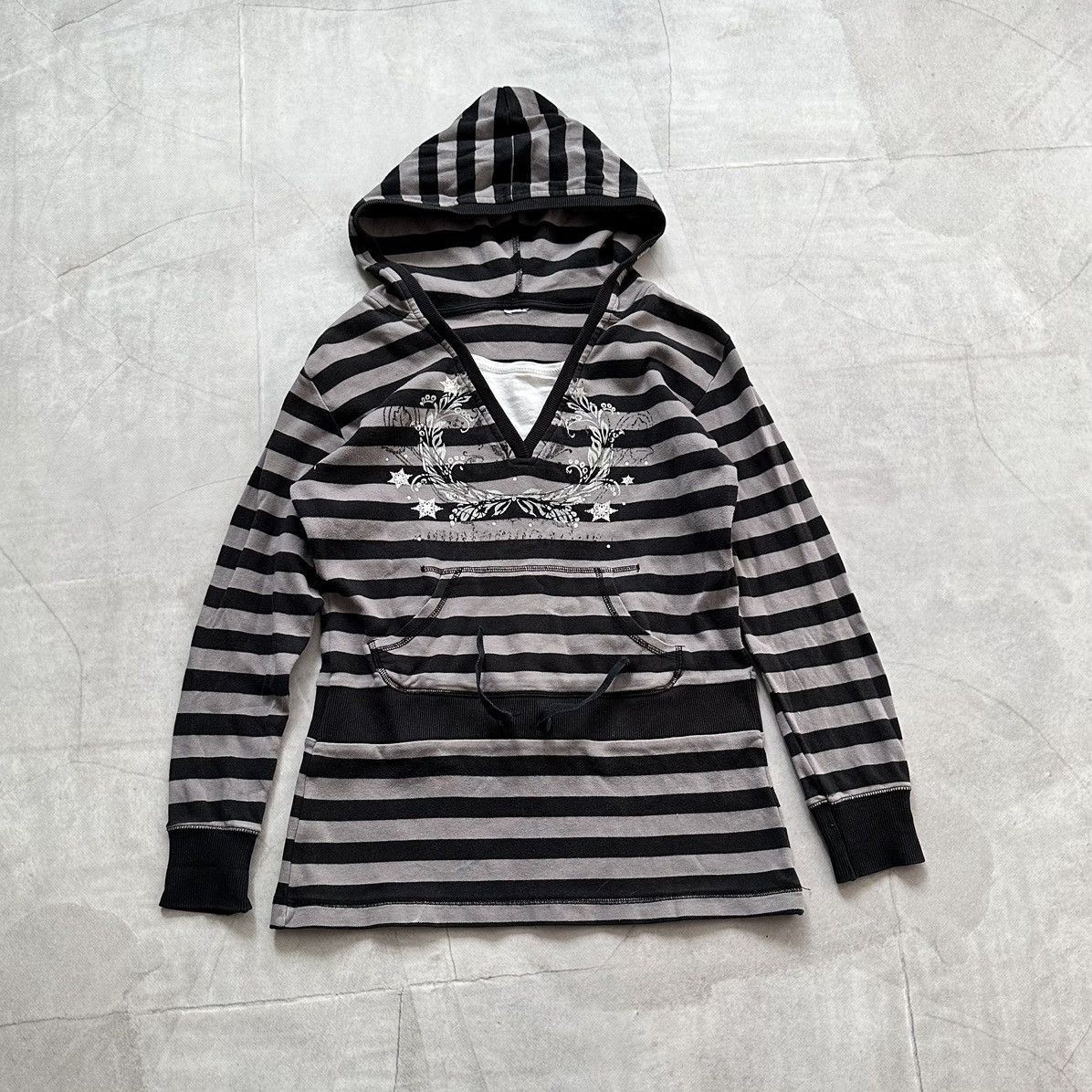 Hysteric Glamour Japan Striped Margiela Vibe Hoodie Hysteric Glamour Style Size S / US 4 / IT 40 - 1 Thumbnail